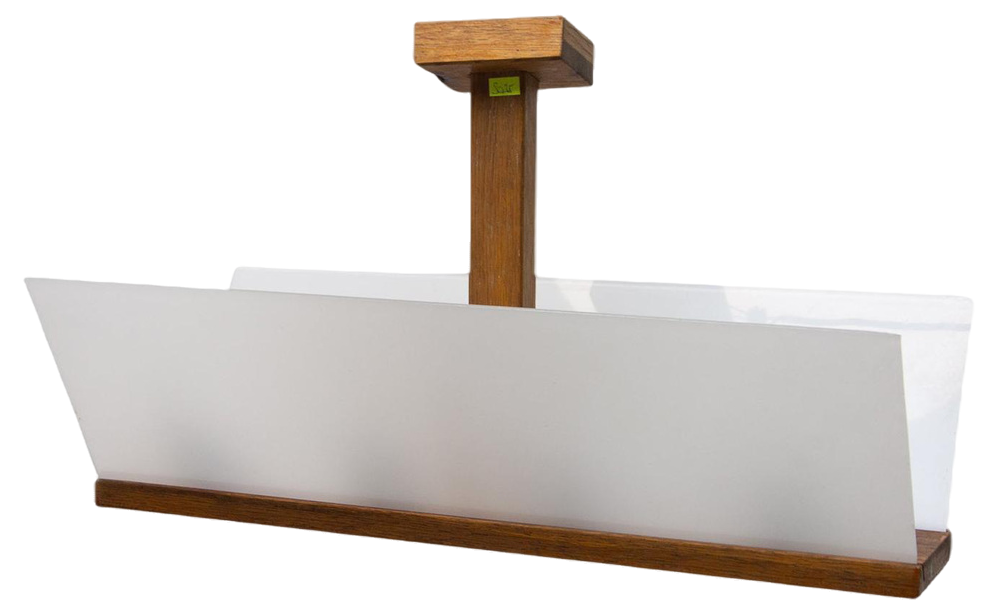 Mid-Century Pendant Lamp attributed to Jizba, Czechoslovakia, 1950s