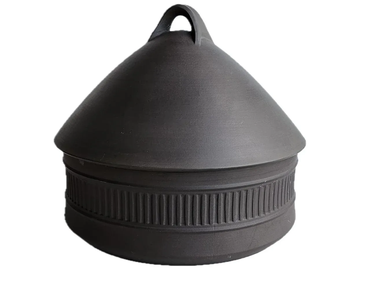 1960s Dansk Flamestone Jens Quistgaard 2 Qt. Bee Hive Covered Casserole Dish and Warmer, 3 Piece Set