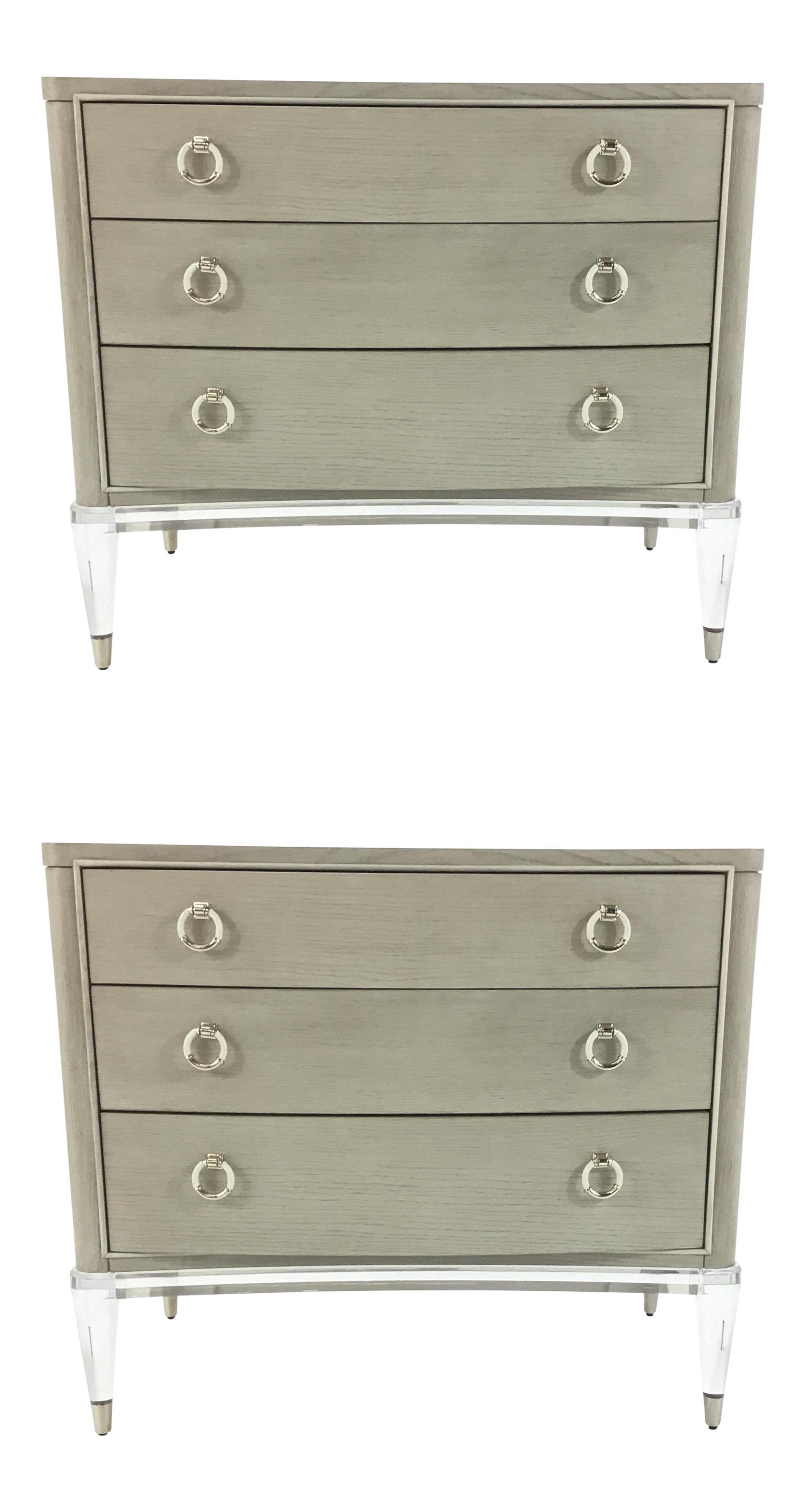 Pair Of Caracole Floating On Air Nightstands Chairish
