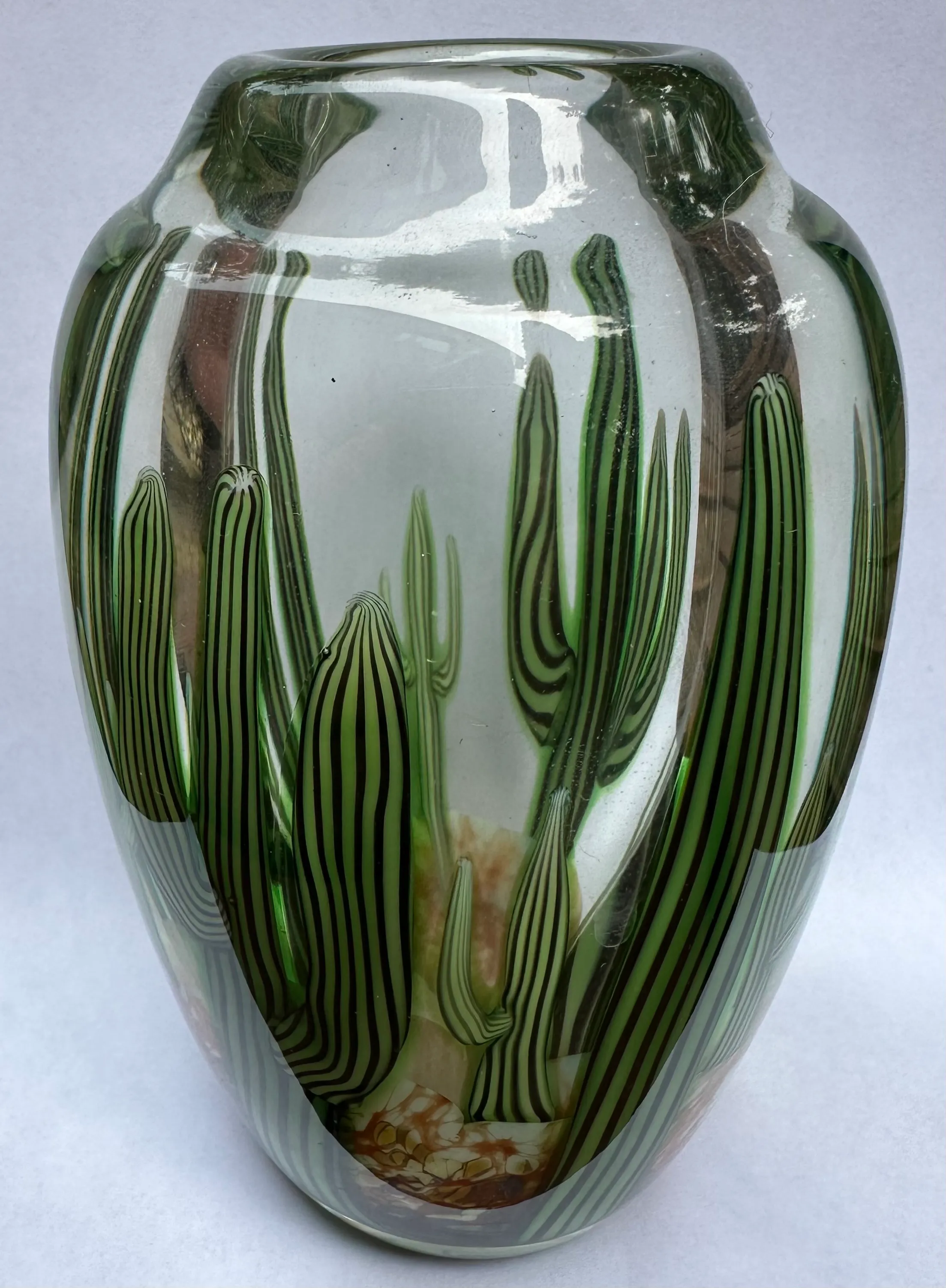 【70sヴィンテージ】Orient&Flume 花瓶 Artist Signed Limited Edition Orient and Flume Paperweight