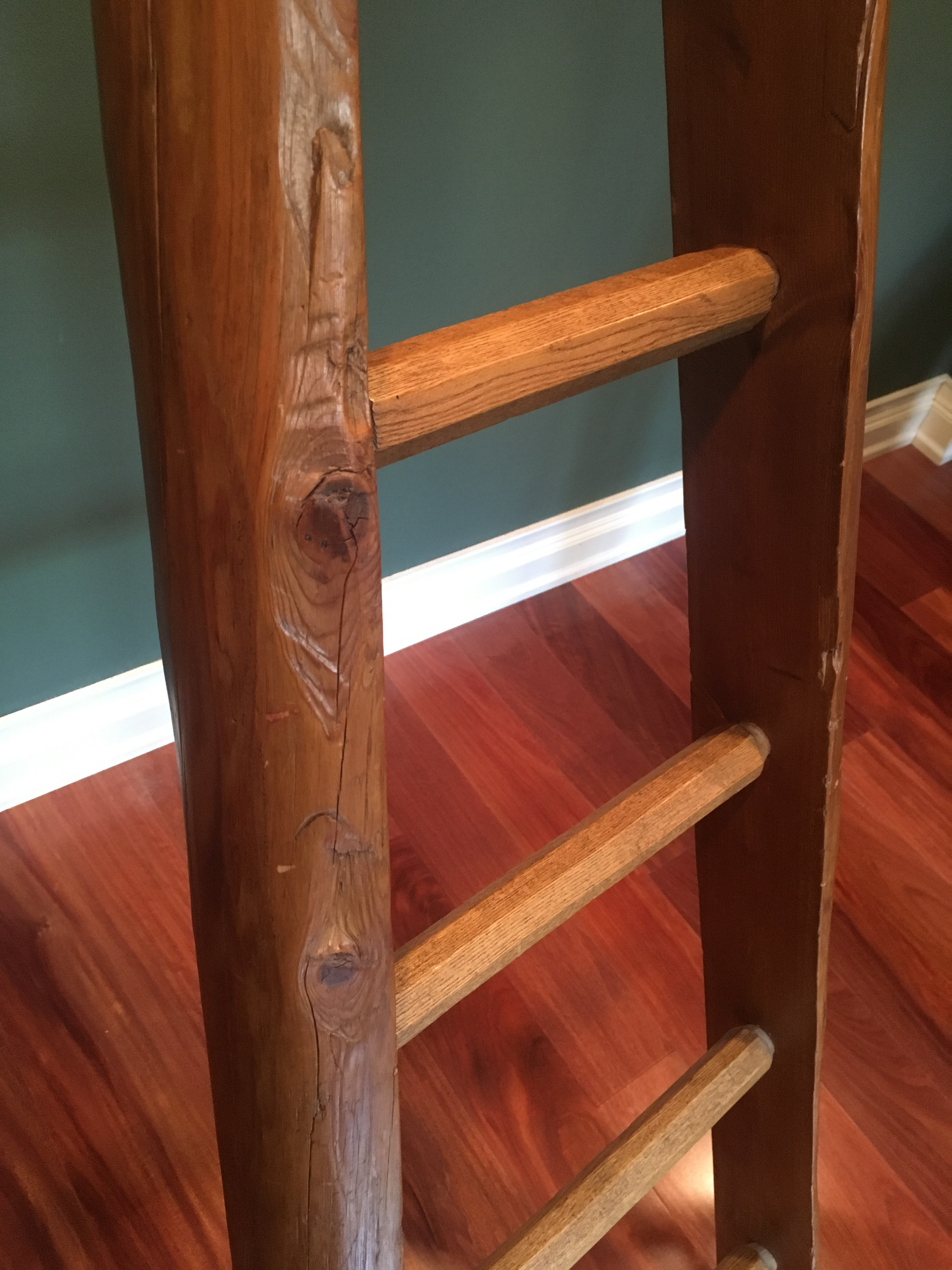 Antique Cherry Picking Ladder | Chairish