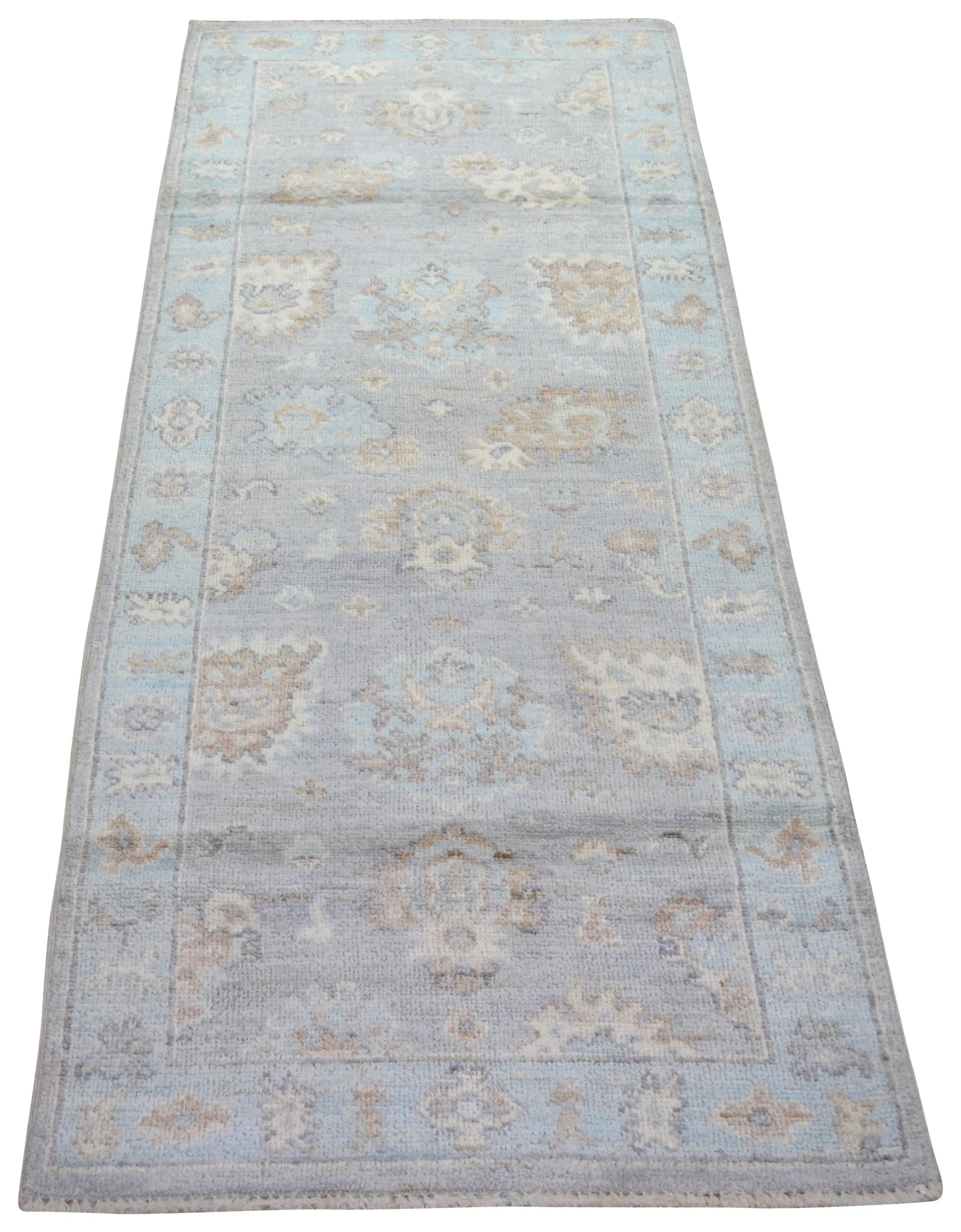 Pakistan Oushak Hand Knotted Wool Rug, 3\'x8\'
