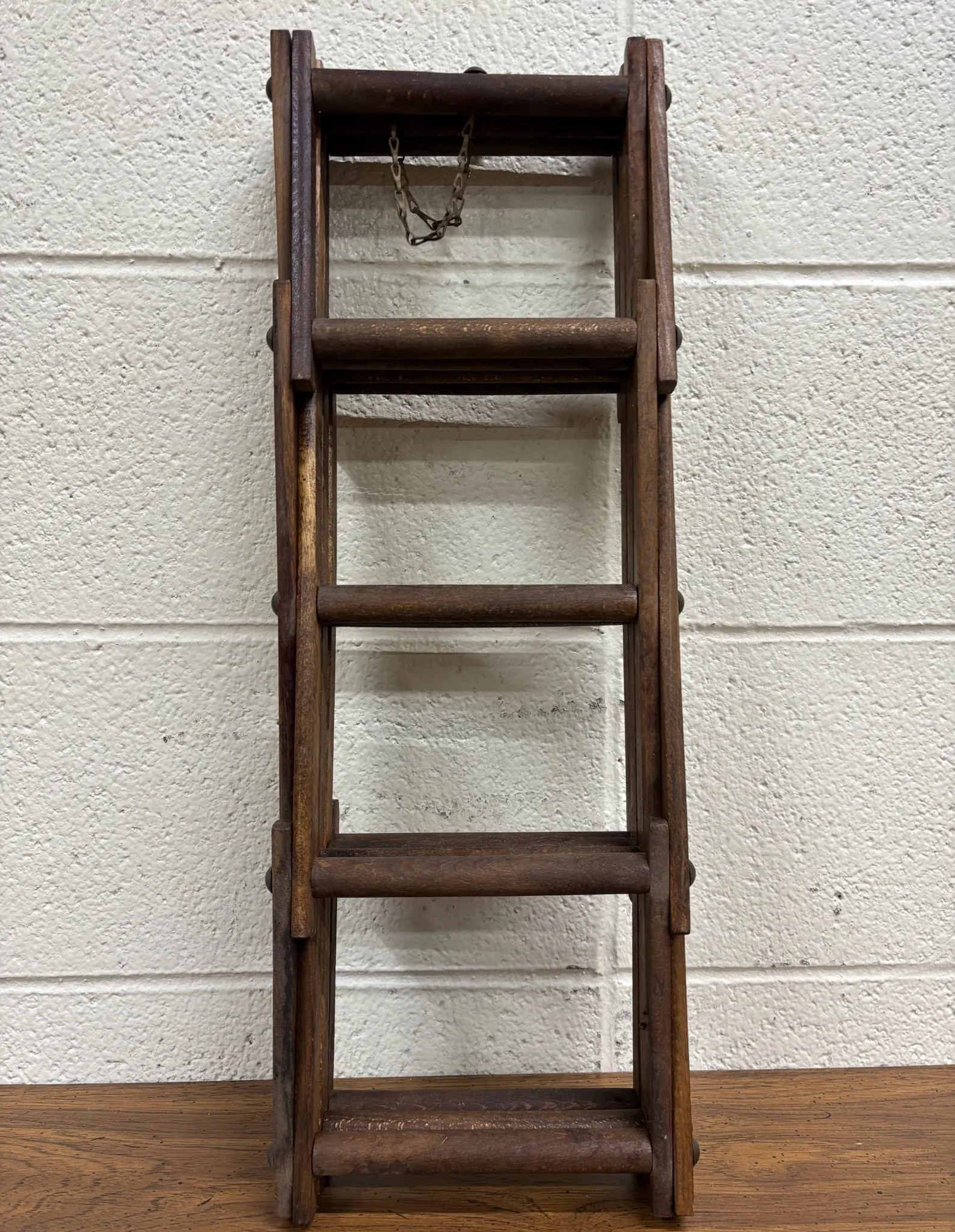 Vintage Wooden Accordion Style Collapsible Wine Rack | Chairish