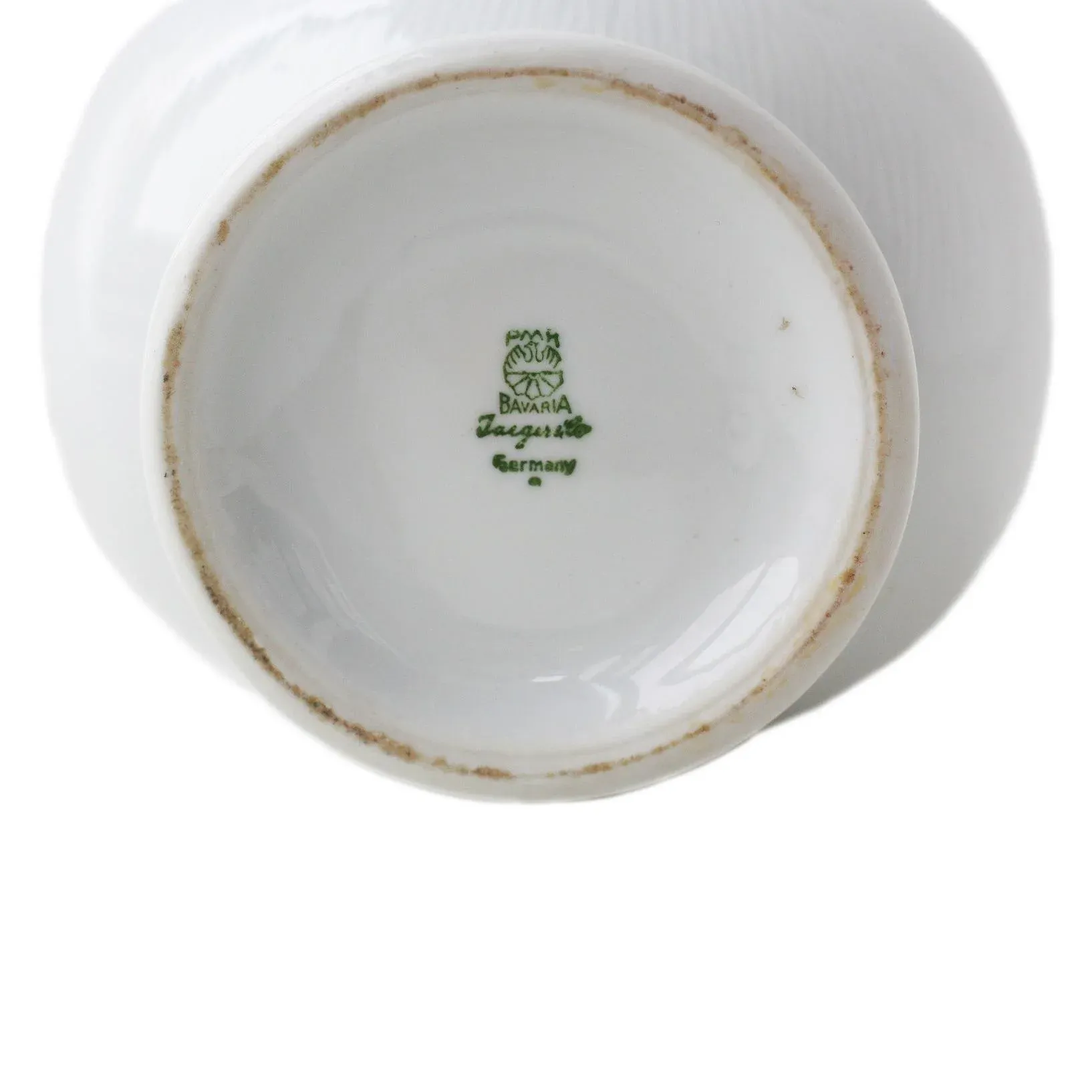 Vintage Pmr Jaeger & Co Bavaria Op Art Vase Modernist White Porcelain Germany