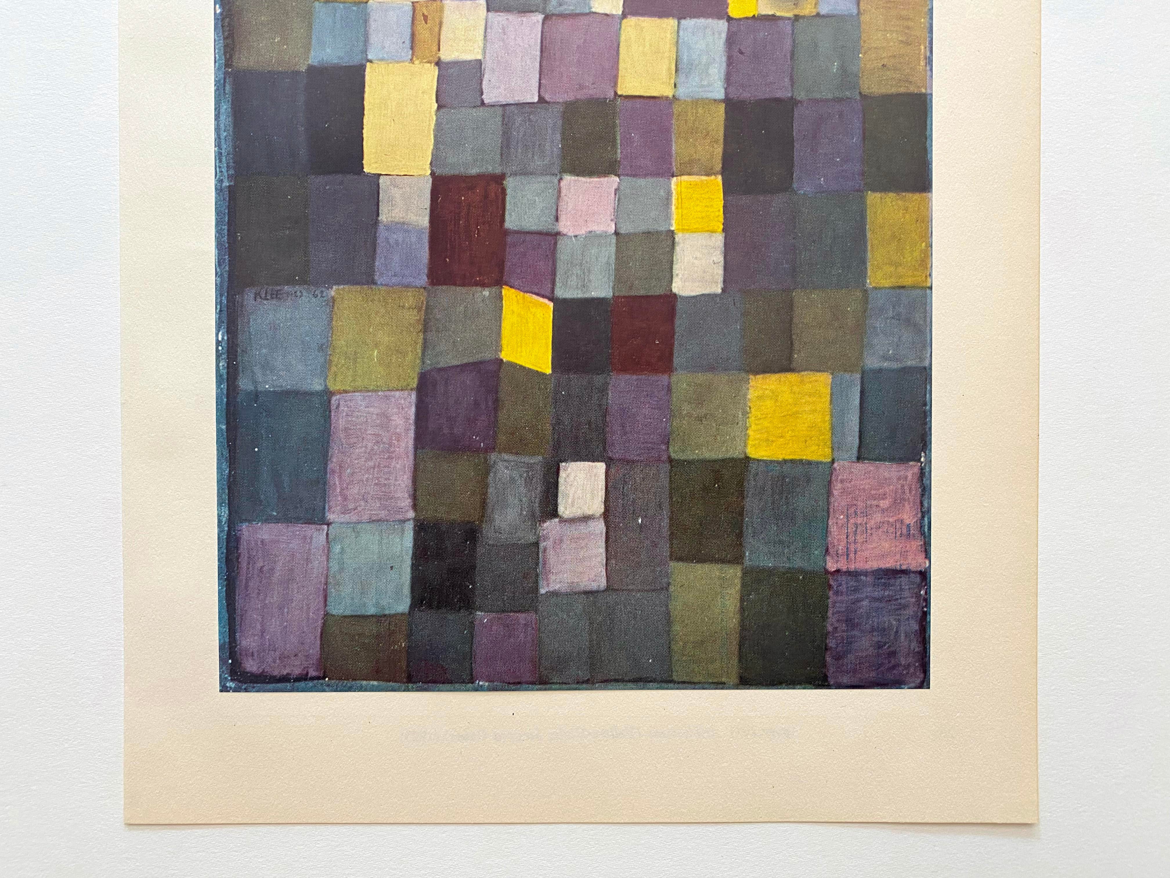 Paul Klee Vintage 1955 1st Edtn Modernist Lithograph Print
