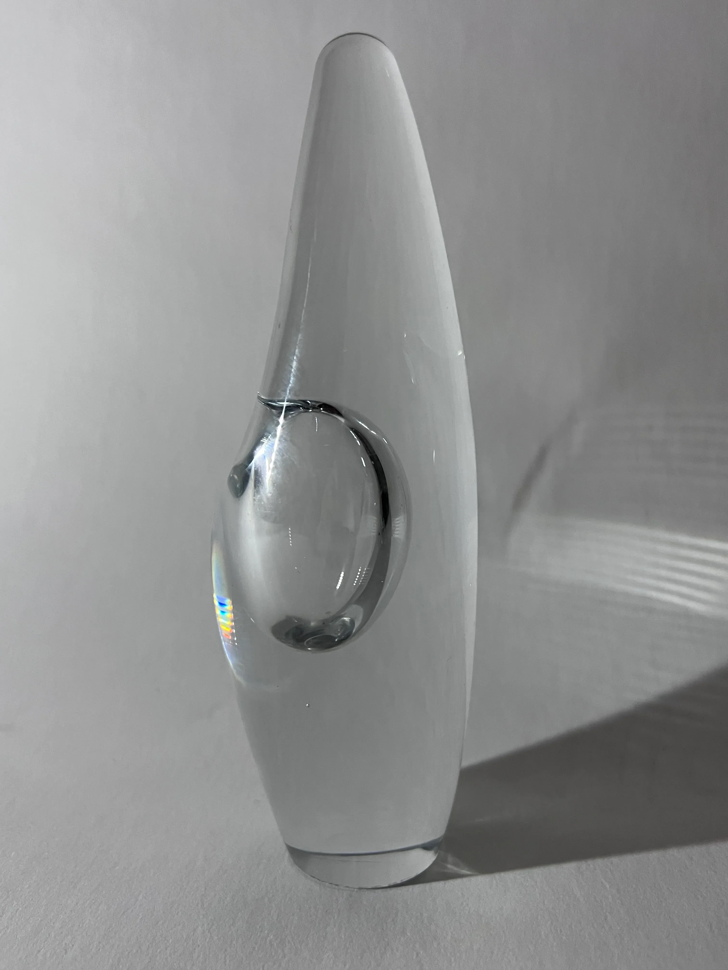 Signed Timo Sarpaneva for Iittala Orkidea (Orchid) Art Glass Vase