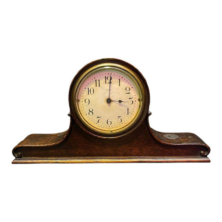 1920s Sessions 8 Day WindUp Mahogany Tambour Mantel Shelf Clock Chairish