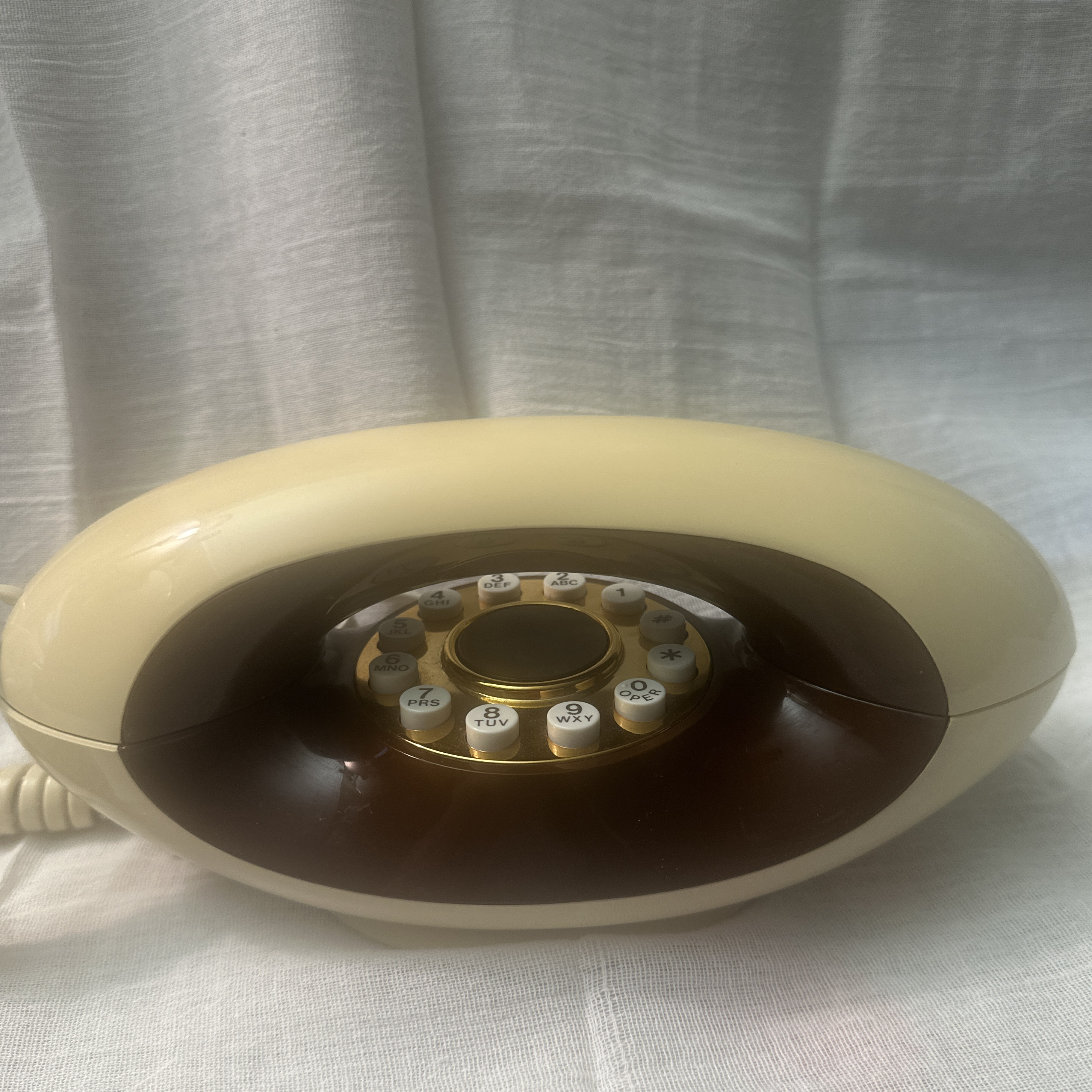 Vintage Genie Push Button Phone | Chairish