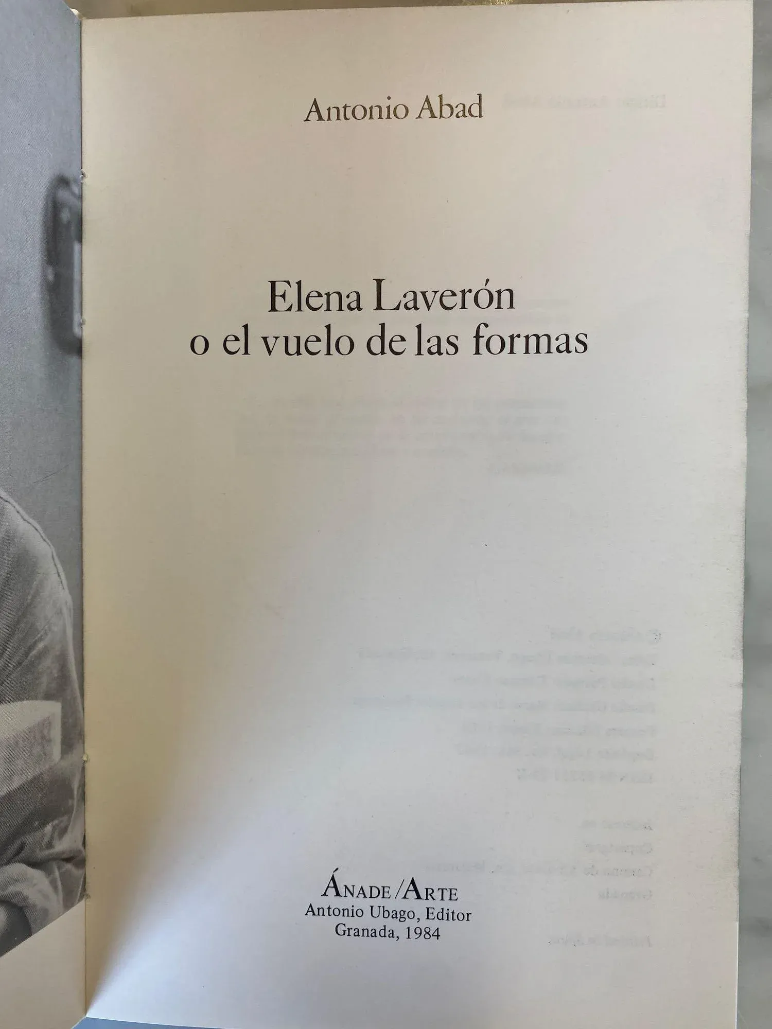 1984 Elena Laveron Spanish Sculptor Monograph Book