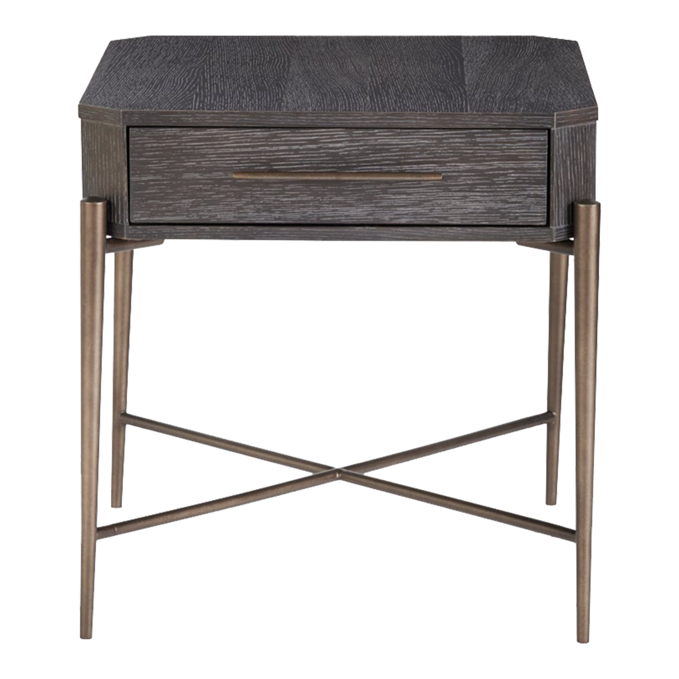 Contemporary Oslo Wood Top End Table Chairish