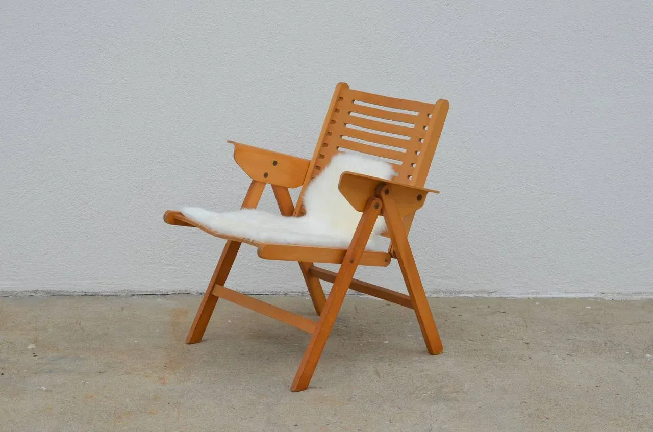 Vintage Folding Rex Lounge Chair by Niko Kralj | Chairish