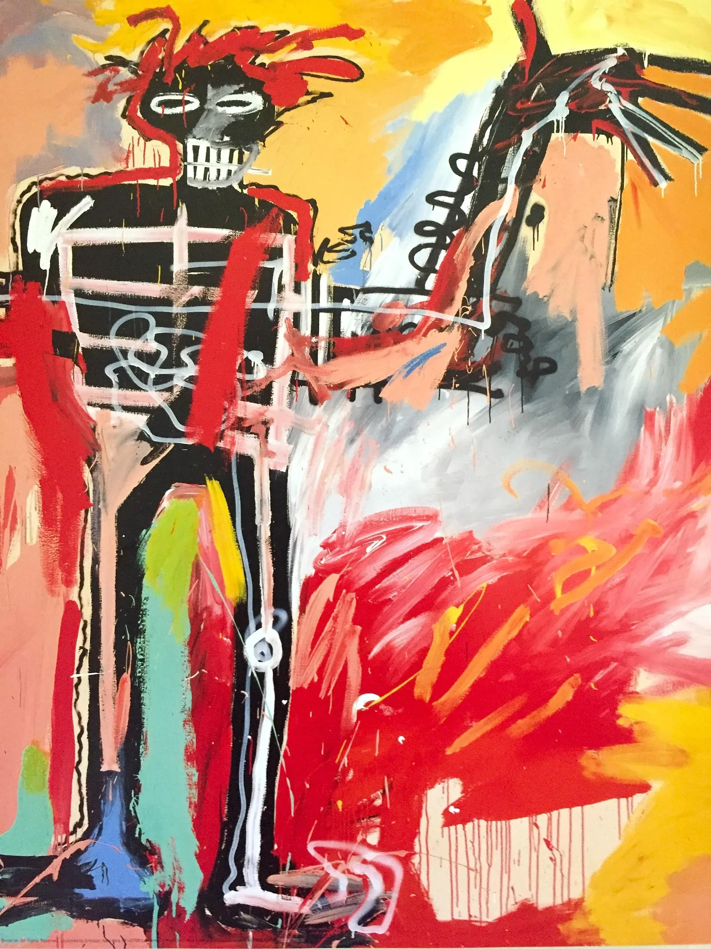 Basquiat バスキア「 BoyAndDogInA Johnnypump」 Jean-Michel Basquiat Boy and Dog in a Johnnypump (1982