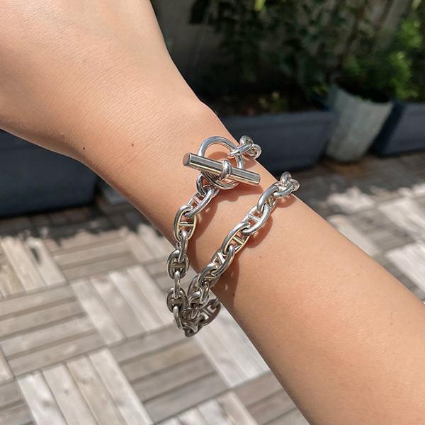 Hermes anchor chain necklace deals