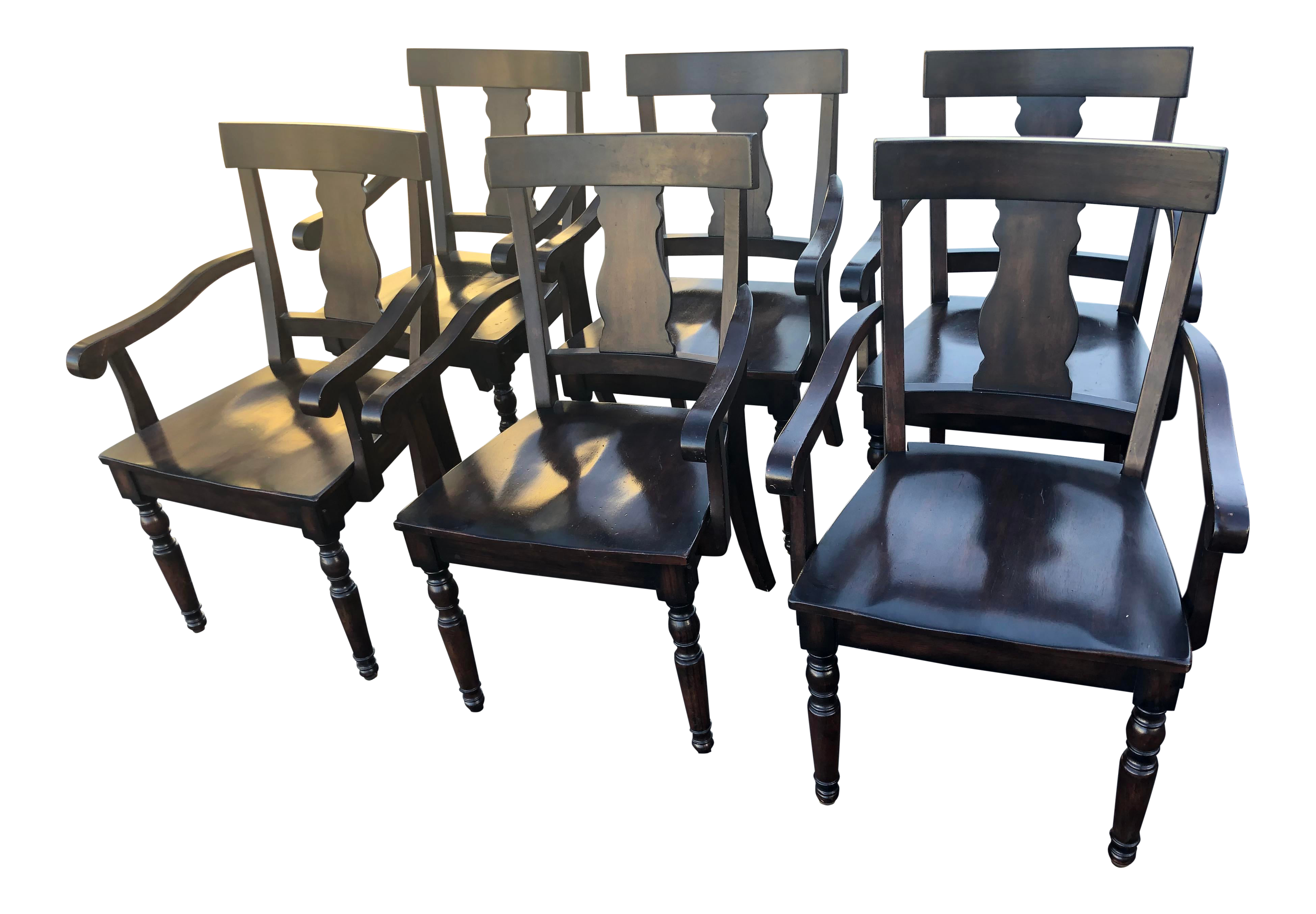 Pottery Barn Dining Chairs Set Of 6 Chairish