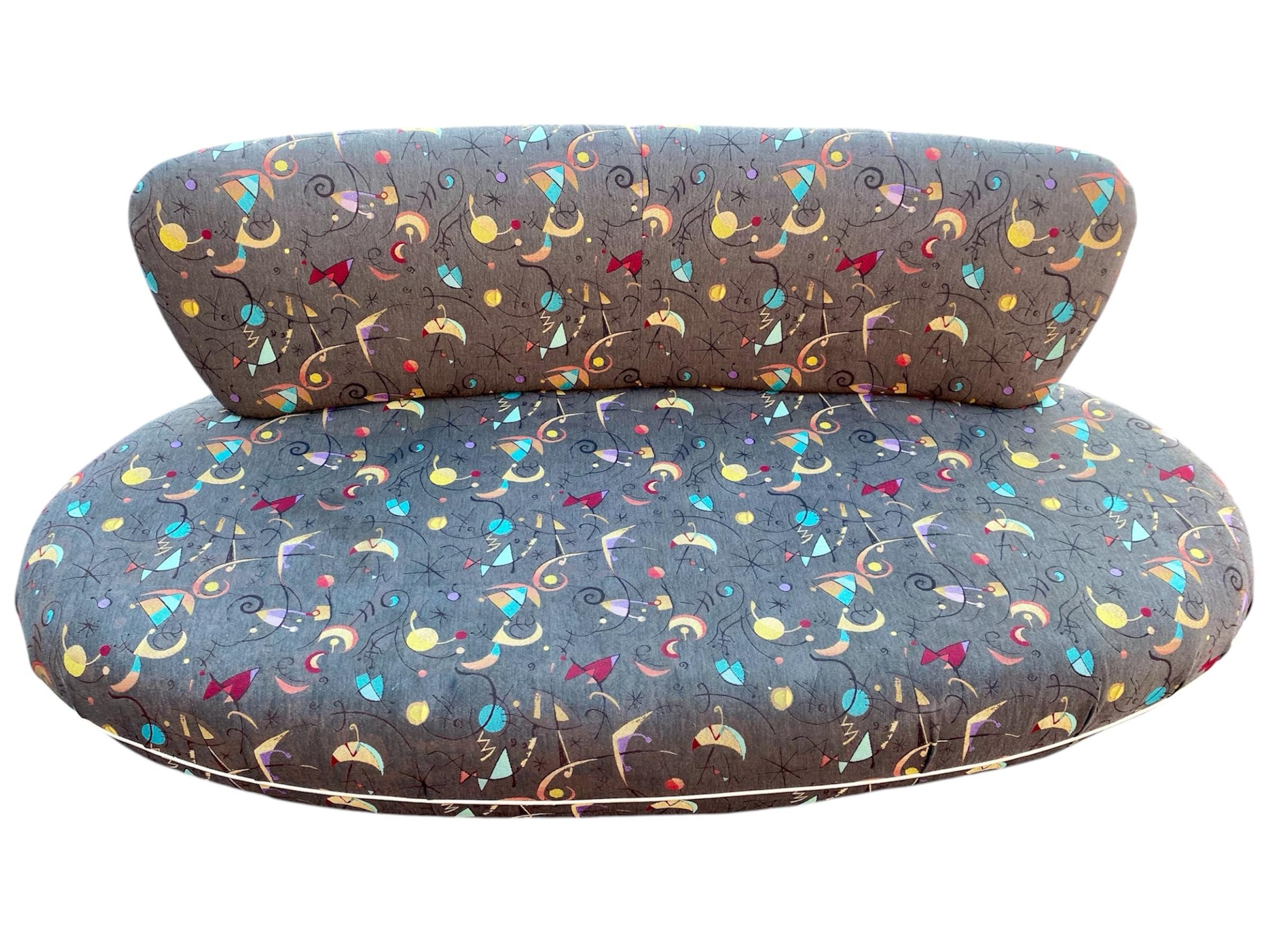 1970s Mid Century Modern Space Age Atomic Disk Sofa | Chairish