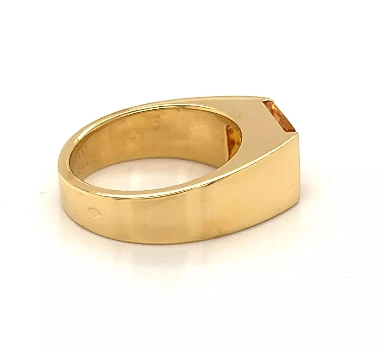 27929 - Cartier Large Tank Citrine 18k Yellow Gold Square