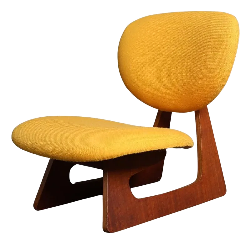 1970s Teiza Isu by Junzo Sakakura and Daisaku Cho / Yellow | Chairish