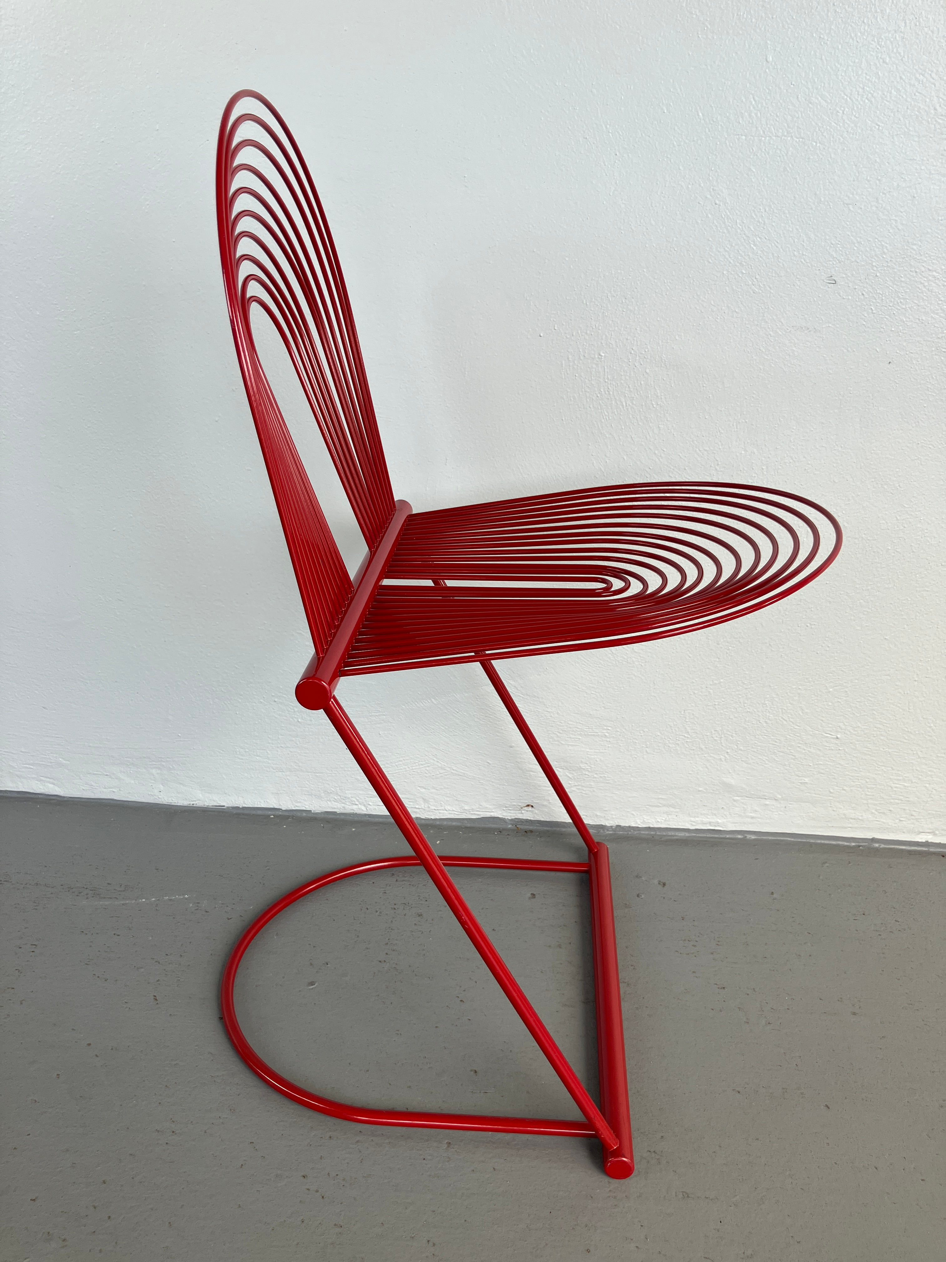 椅子 Jutta & Herbert Ohl / Swing Chair 1980s Set of 4 1980s Jutta + Herbert Ohl Stacking Swing Chair by