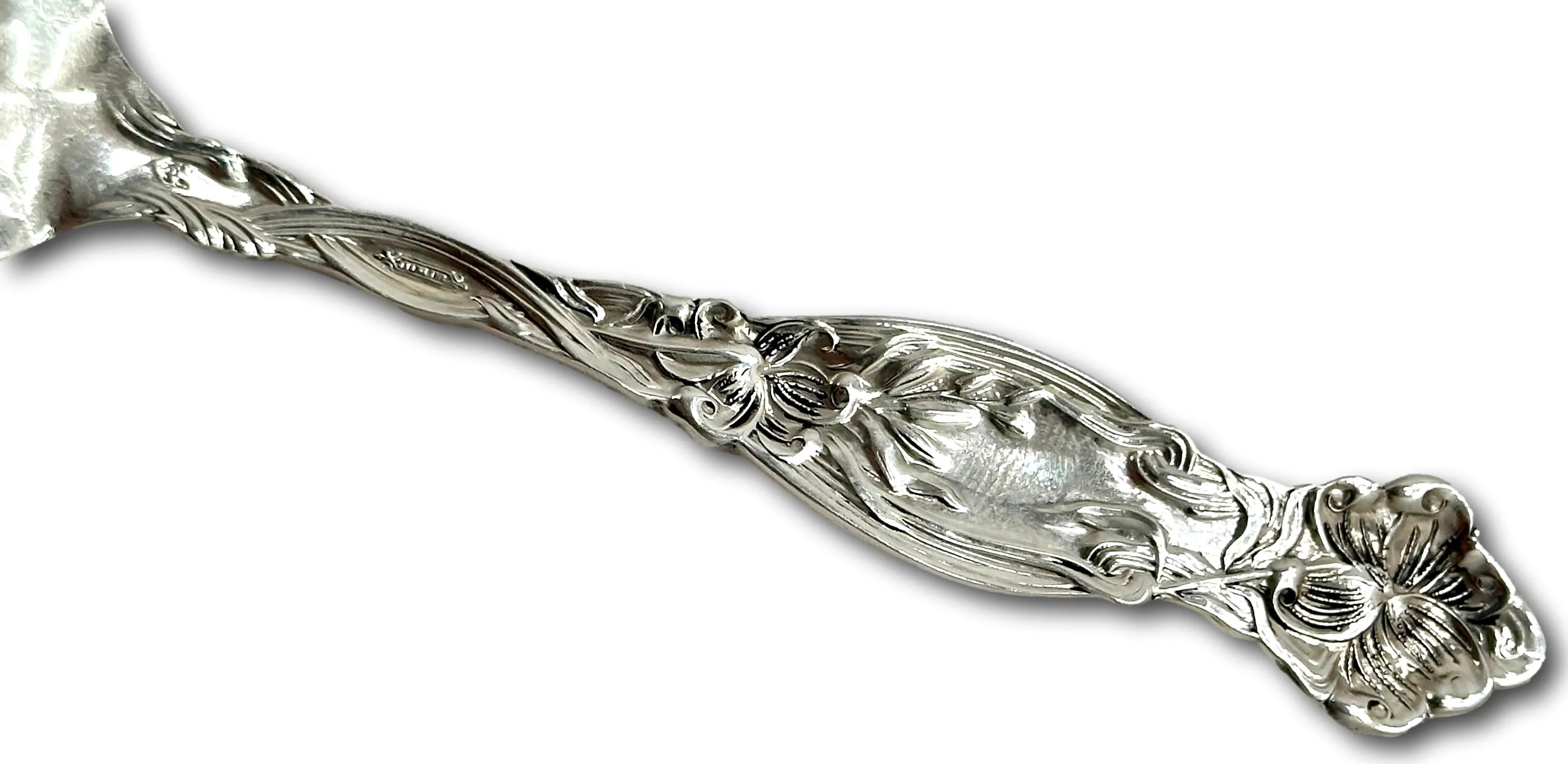 Big Fancy Vintage International Silver Art Nouveau Flower