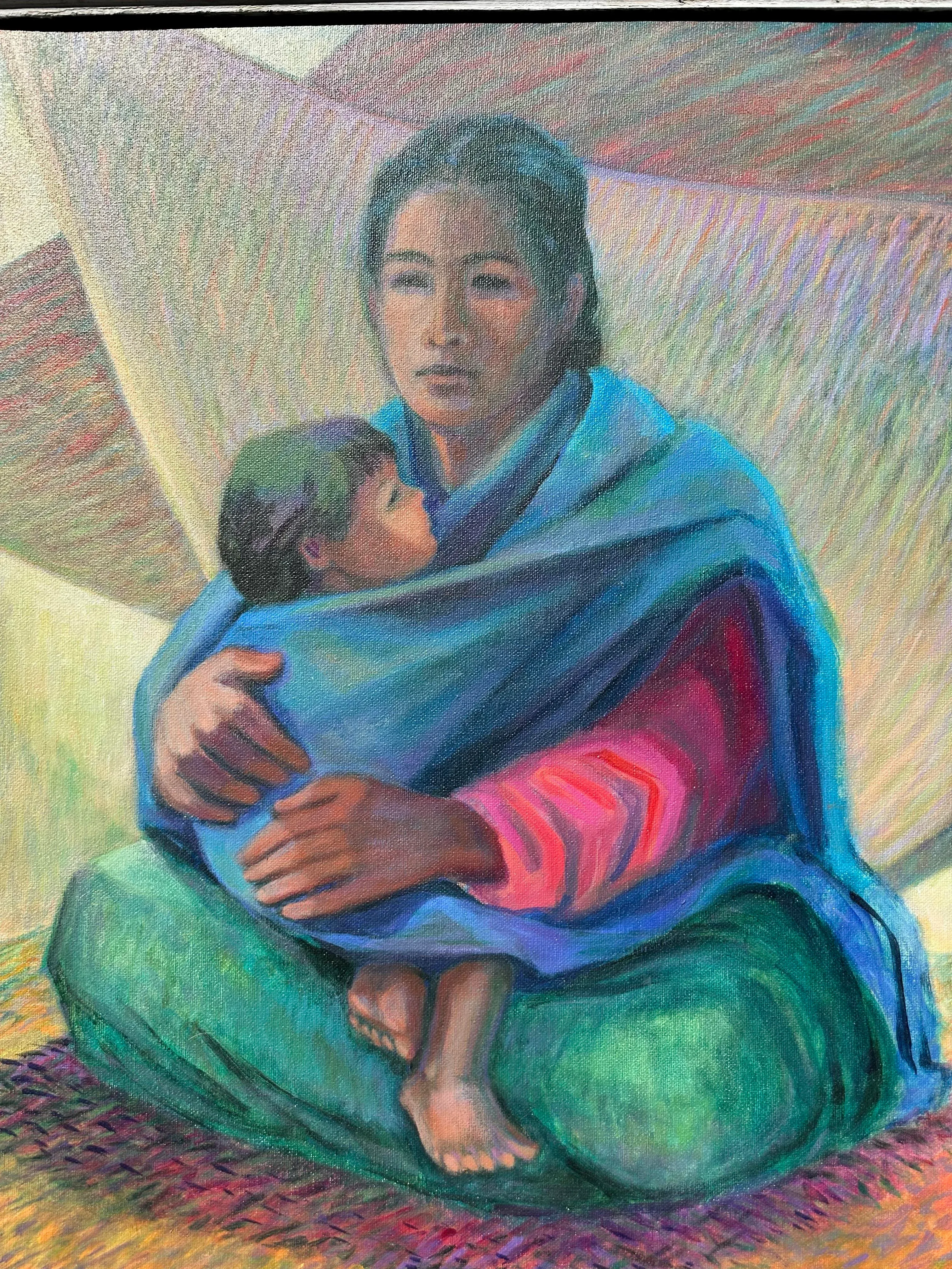 Mexico Morelia Painting in the Manner of Alfredo Zalce
