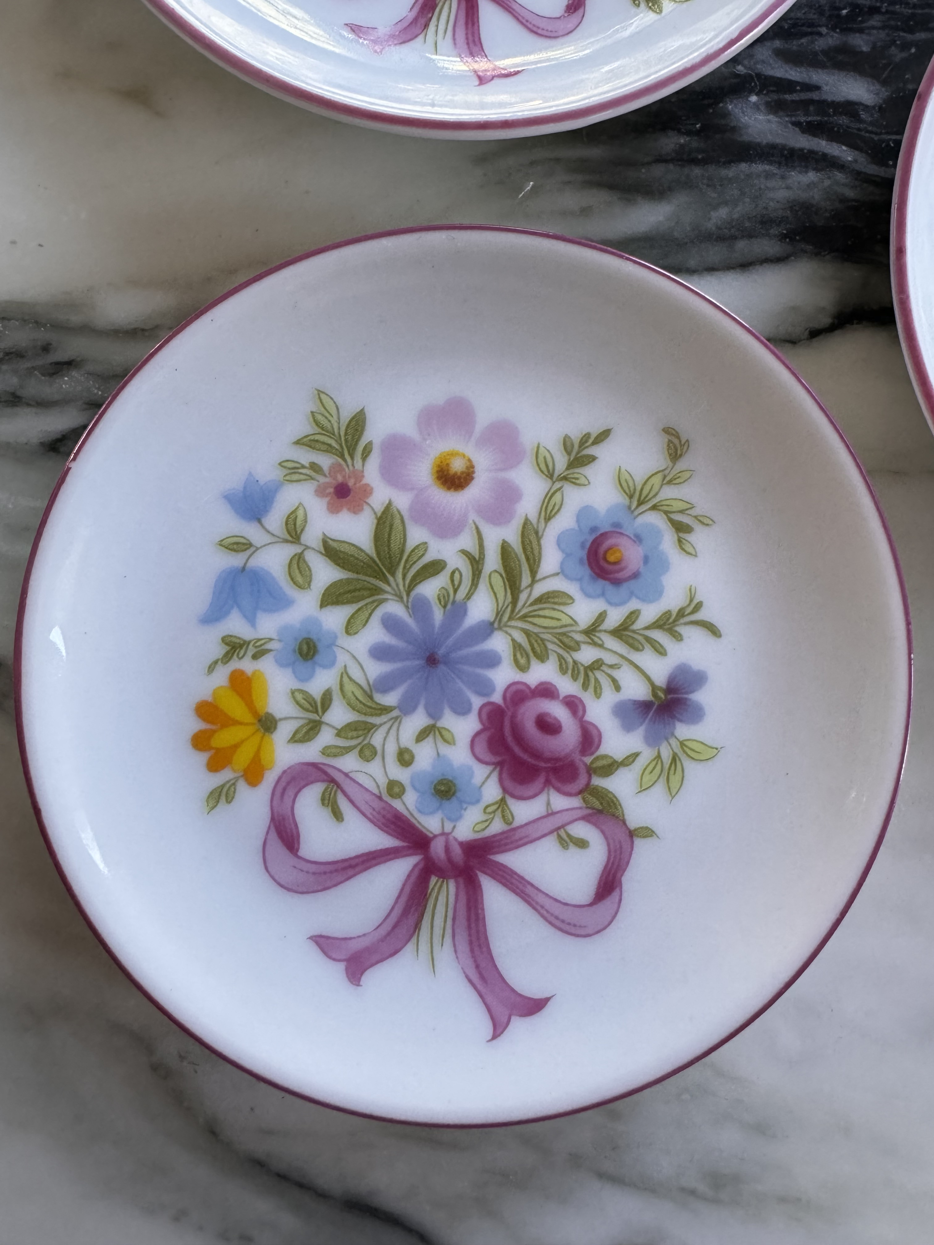 Vintage Reutter Porzellan Germany Flowers & Ribbon Motif