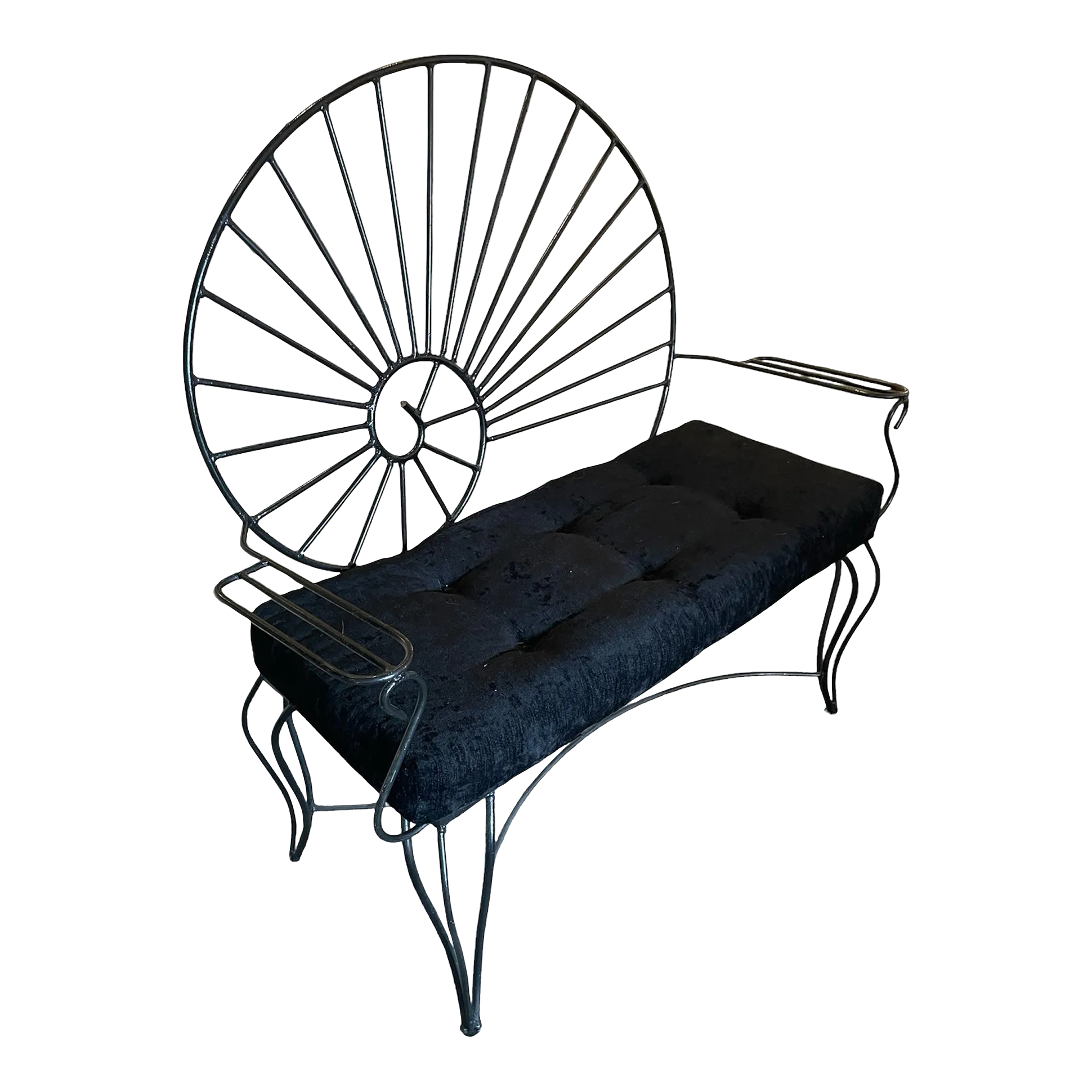 Nautilus Shell Back Bench | Chairish