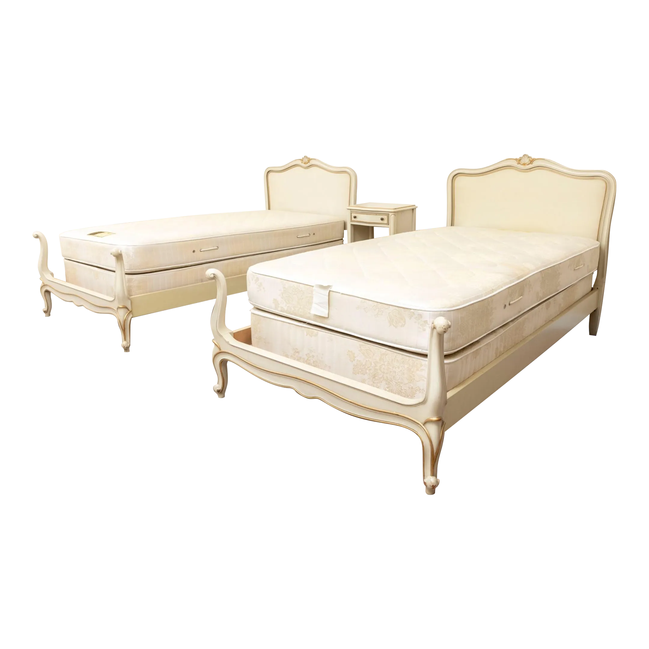 \"guillerme and chambron\" ベッド フランス ビンテージ Guillerme et Chambron - Pair of Twin Beds - Collection