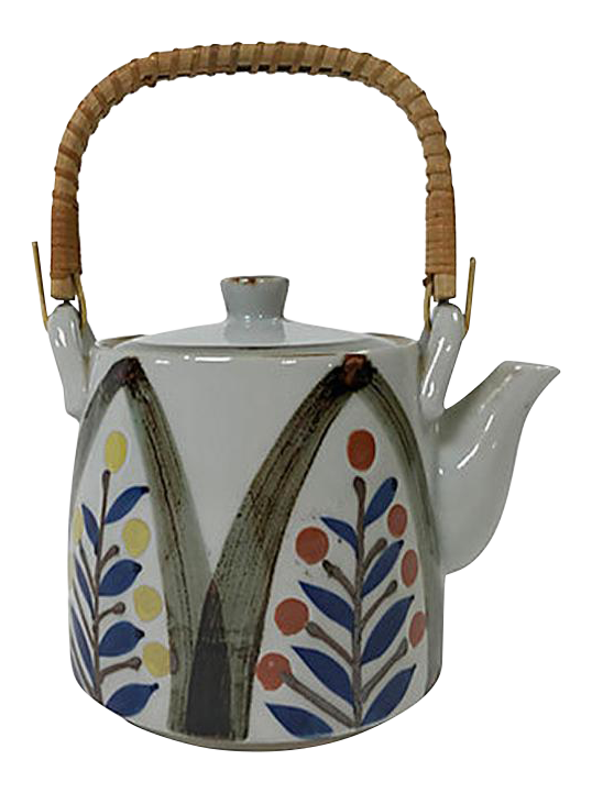 Late 20th Century Hand Painted Japanese Teapot Chairish