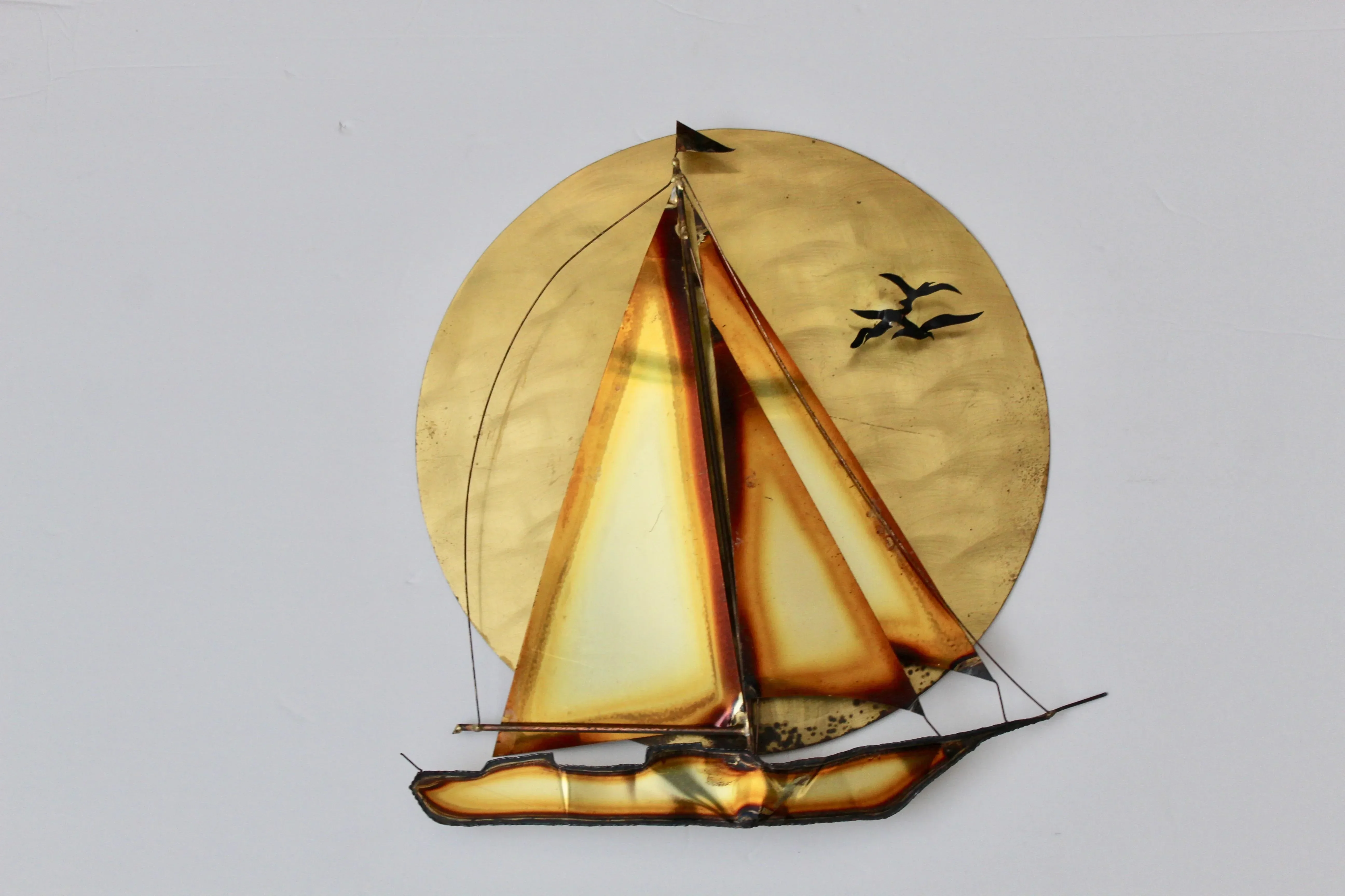アンティーク雑貨 US VINTAGE C.Jere YACHT Brass Sculpture US VINTAGE C.Jere YACHT Brass Sculpture