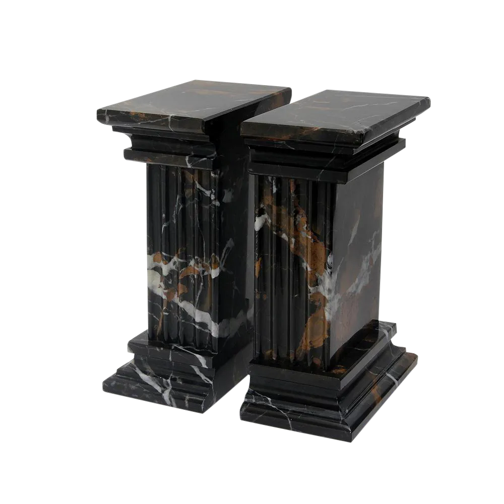 Black & Gold Marble Bookends a Pair Chairish