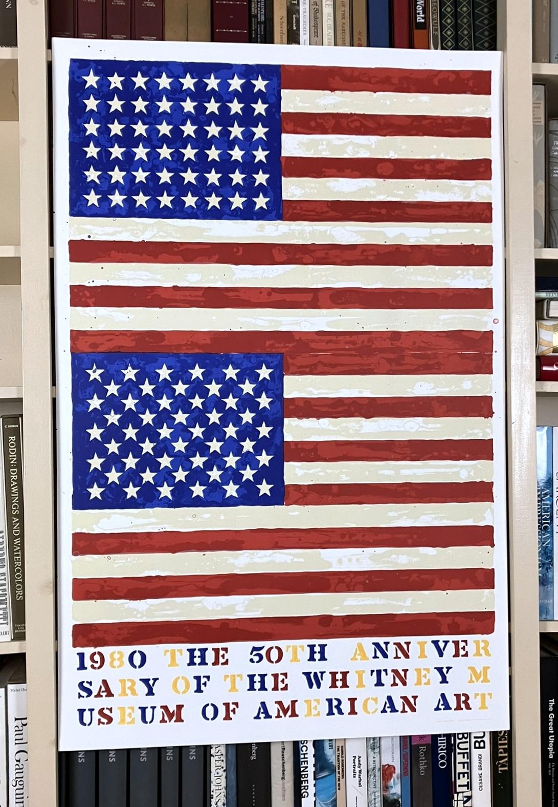 Jasper Johns Two Flags 1980 Original 50th Anniversary of the