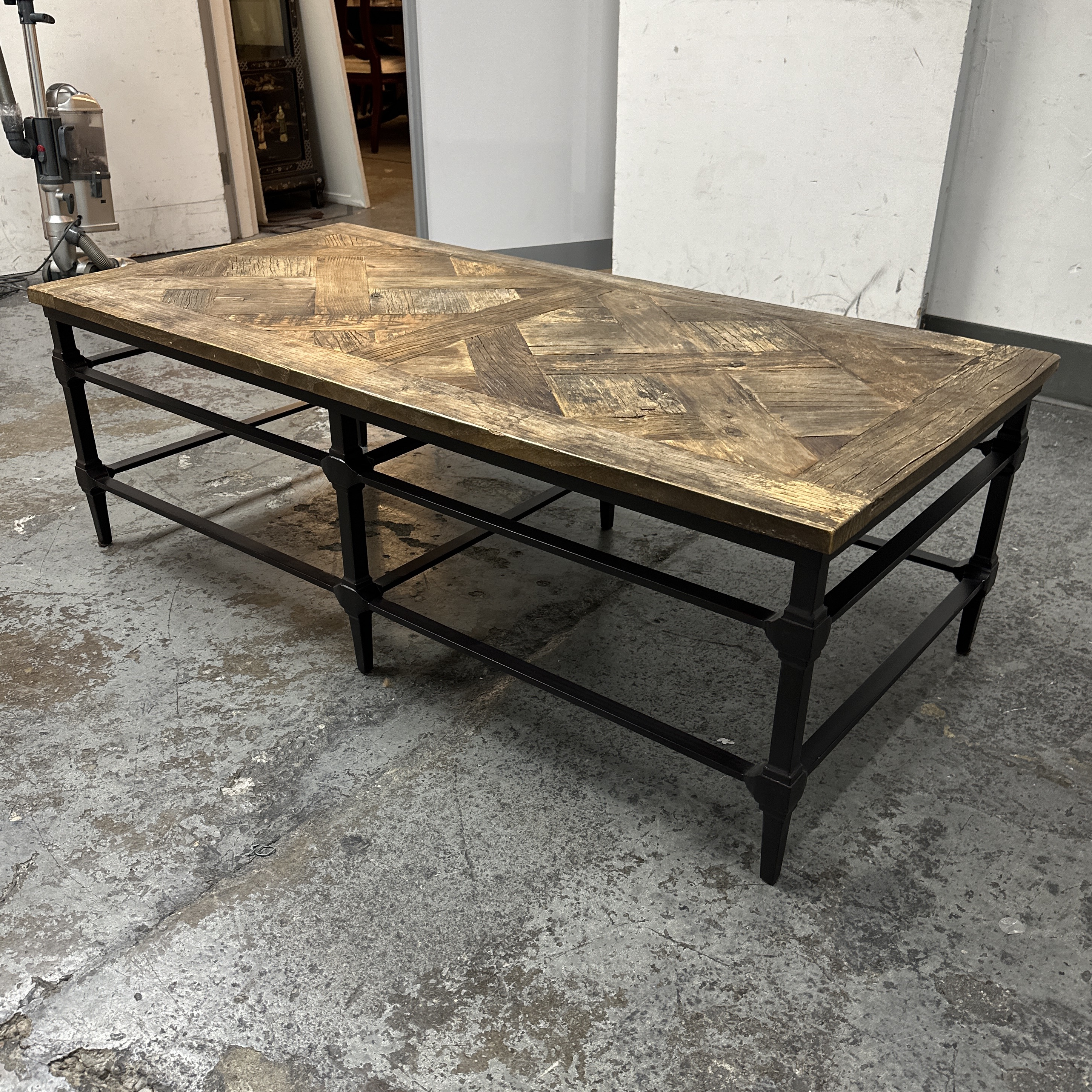 Pottery barn 2024 parquet coffee table