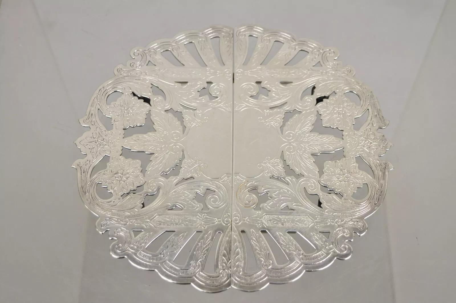 Vintage Wallace 7332 Victorian Style Silver Plated Expanding