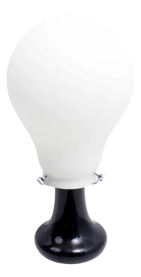 Glass Bulb Table Lamp, 1980s