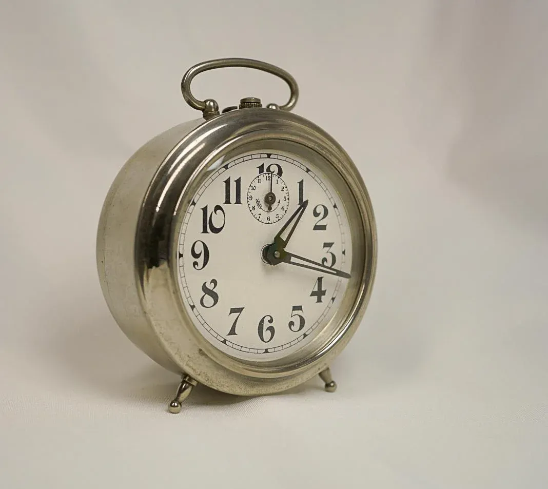 1927 French Winding Alarm Clock Called Modic by Jaz | Chairish