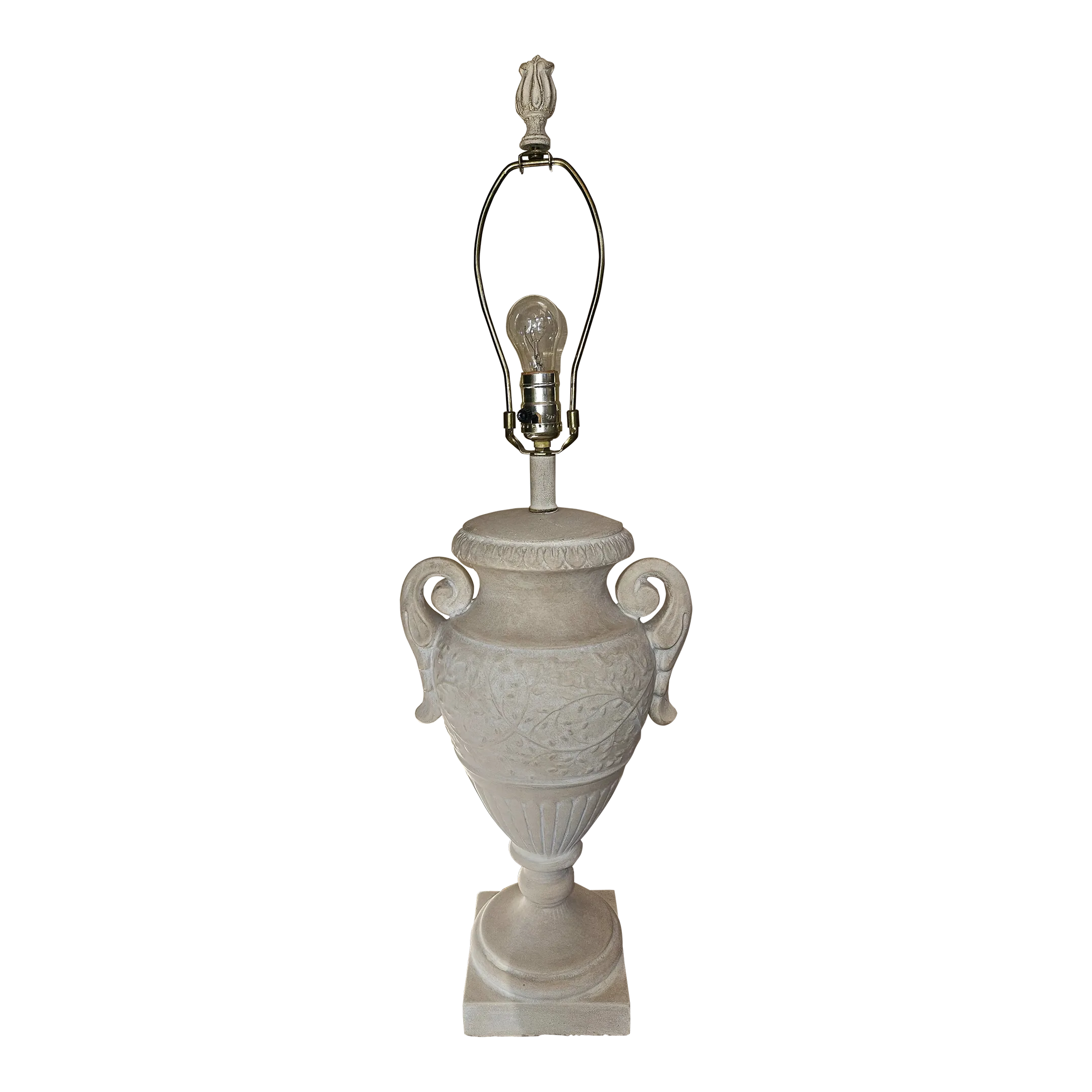 Vintage Terra Cotta Neoclassical Lamp