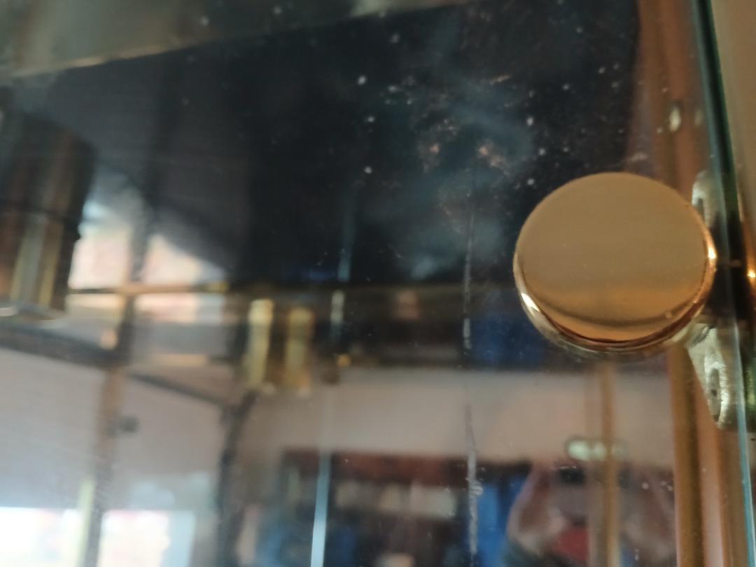 1980 Brass and Glass China Vitrene Display Cabinet, Manner of Mastercraft main image 0