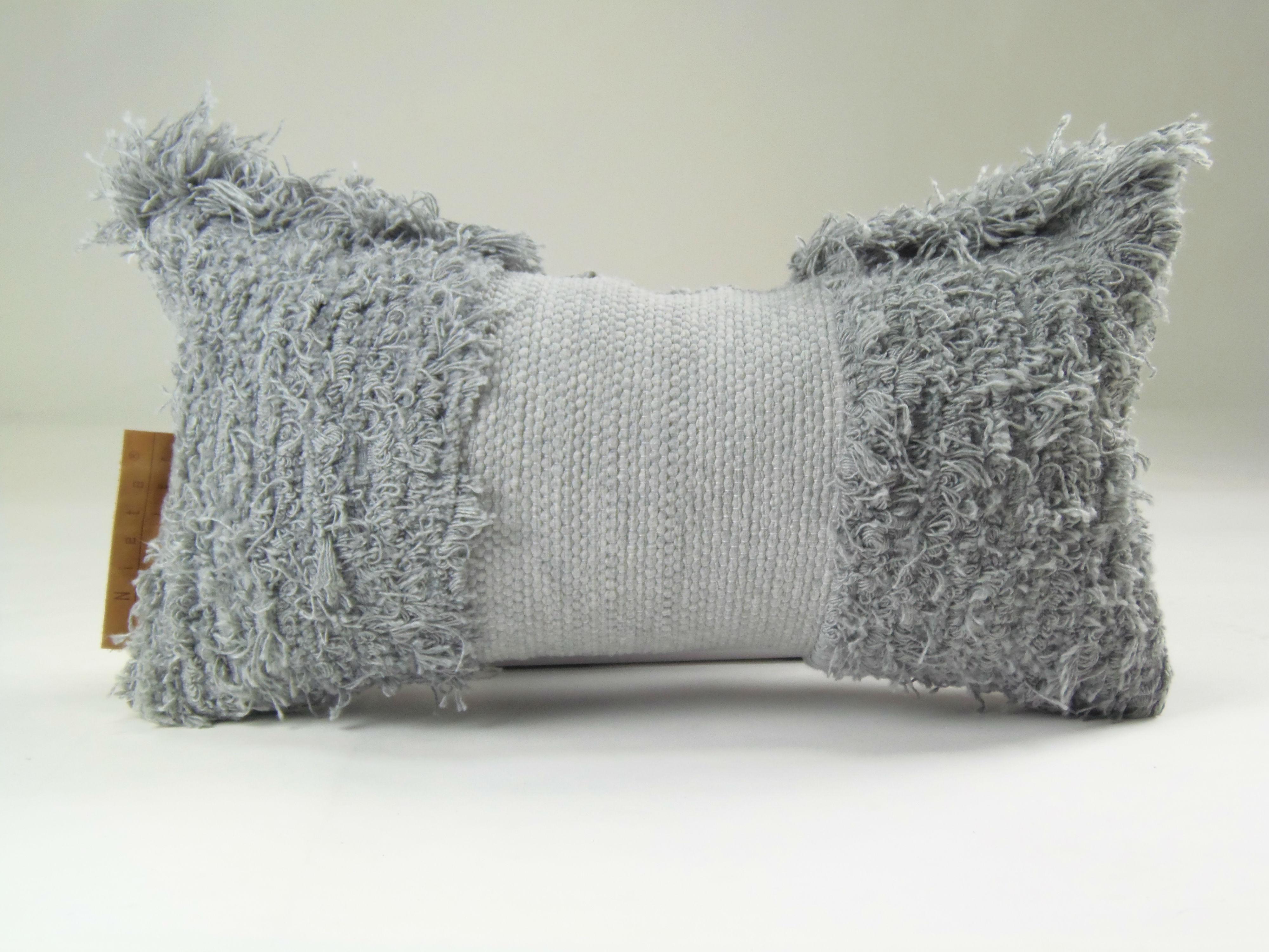 Grey furry pillows new arrivals