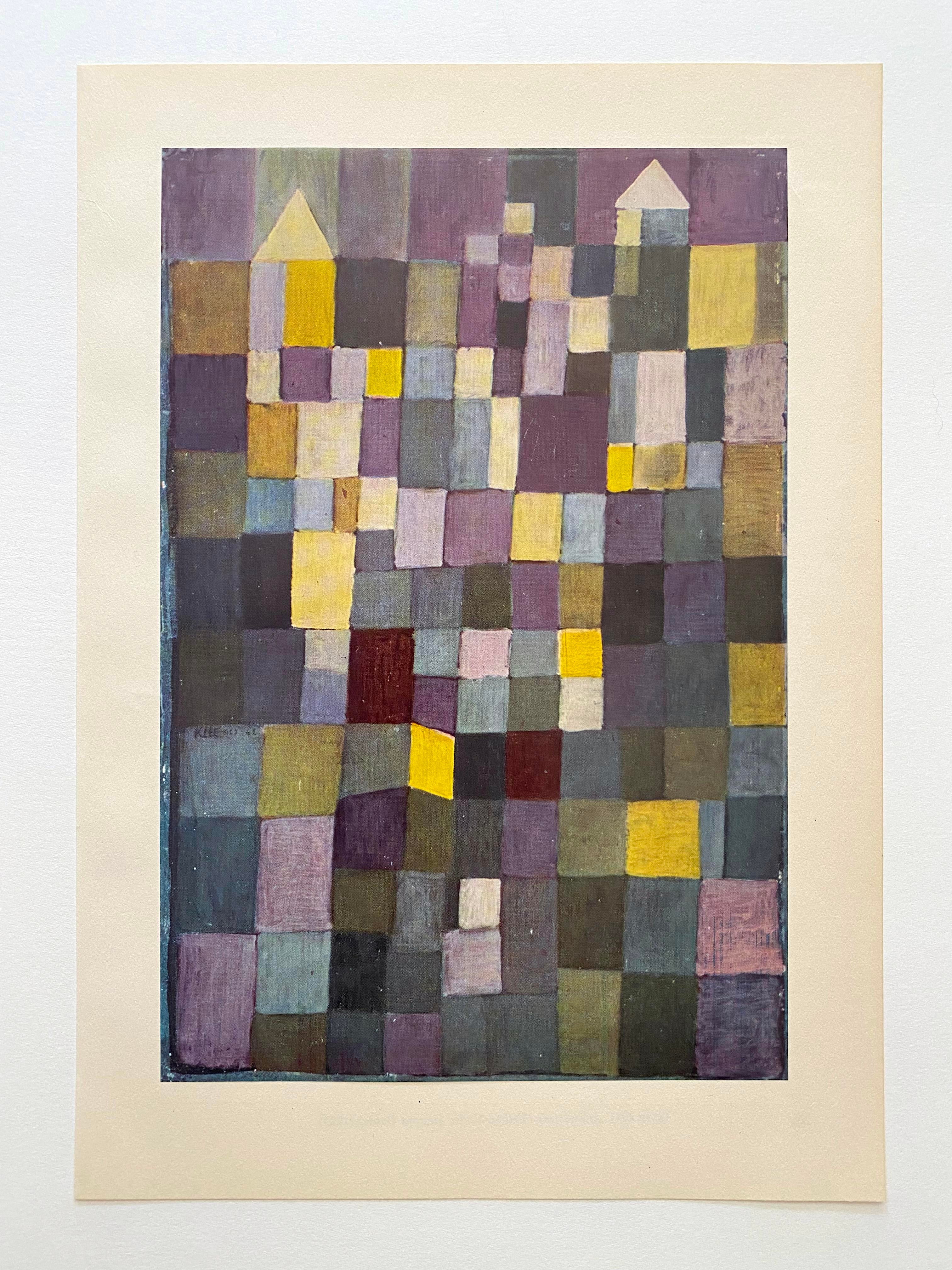 Paul Klee Vintage 1955 1st Edtn Modernist Lithograph Print
