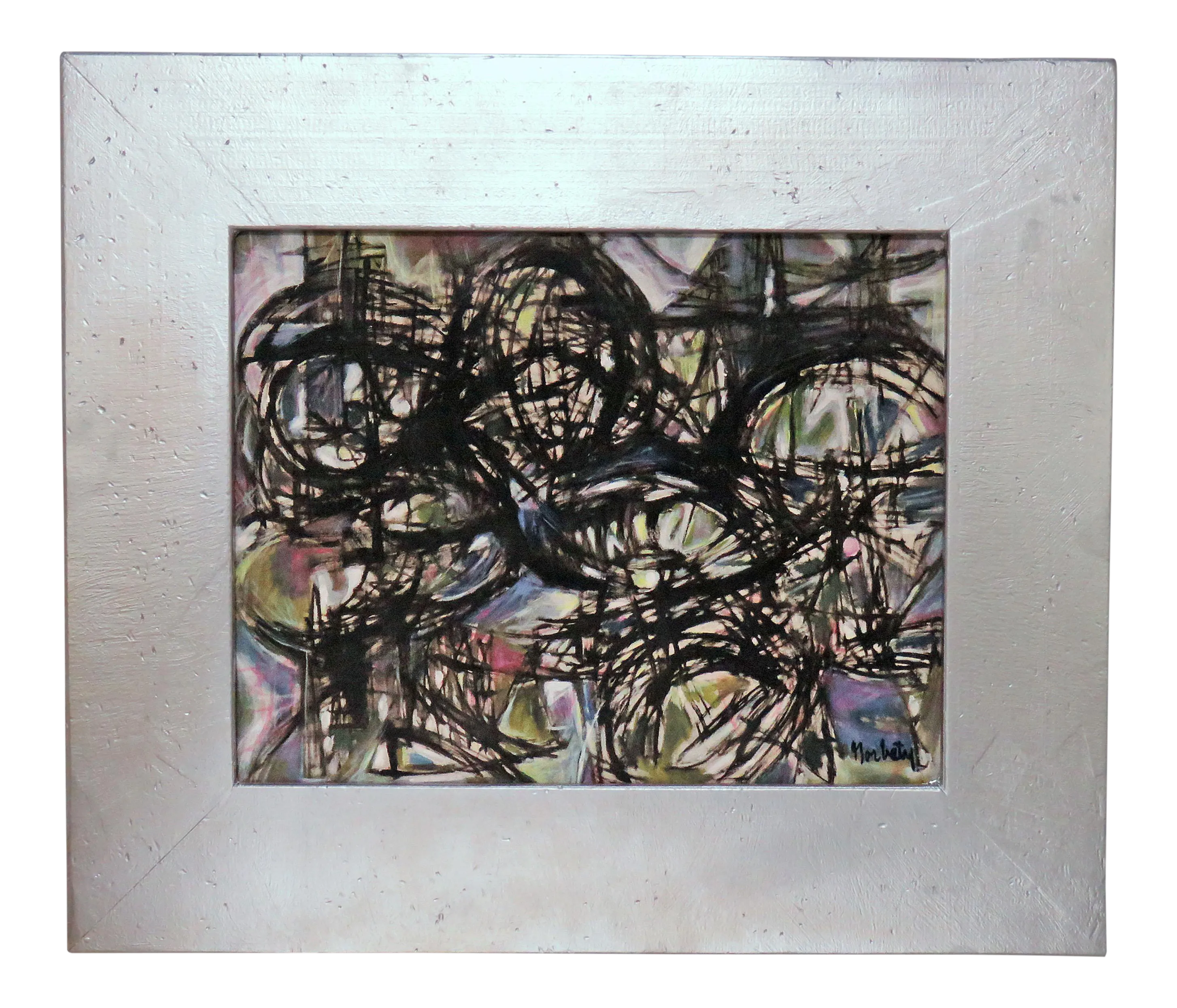 Modernist Norman Gorbaty Oil Painting Circa 1950s Chairish