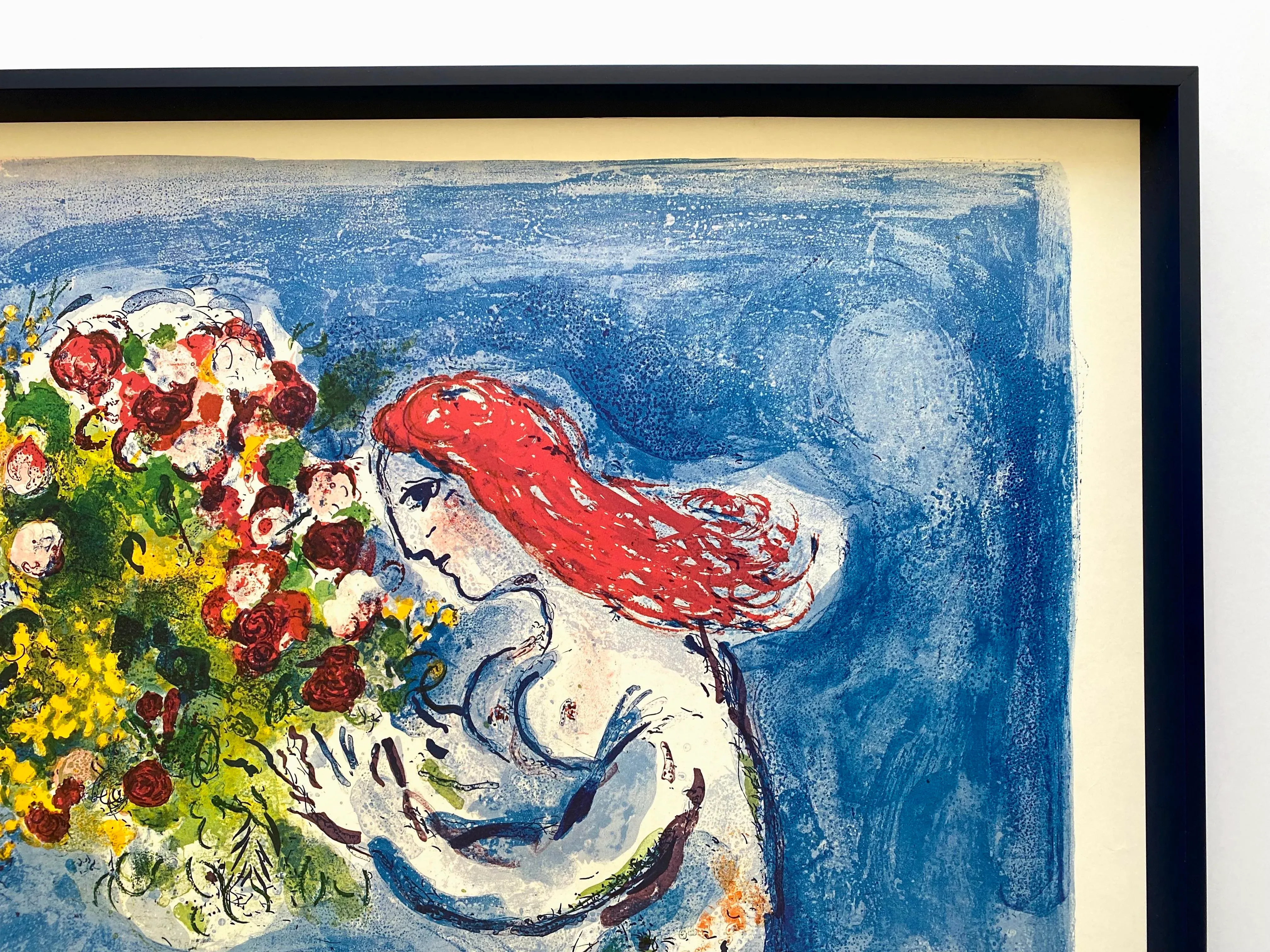 絵画 Chagall MARC CHAGALL 1962 LITHOGRAPH 1962 Marc Chagall Lithograph JERUSALEM WINDOWS Framed | eBay