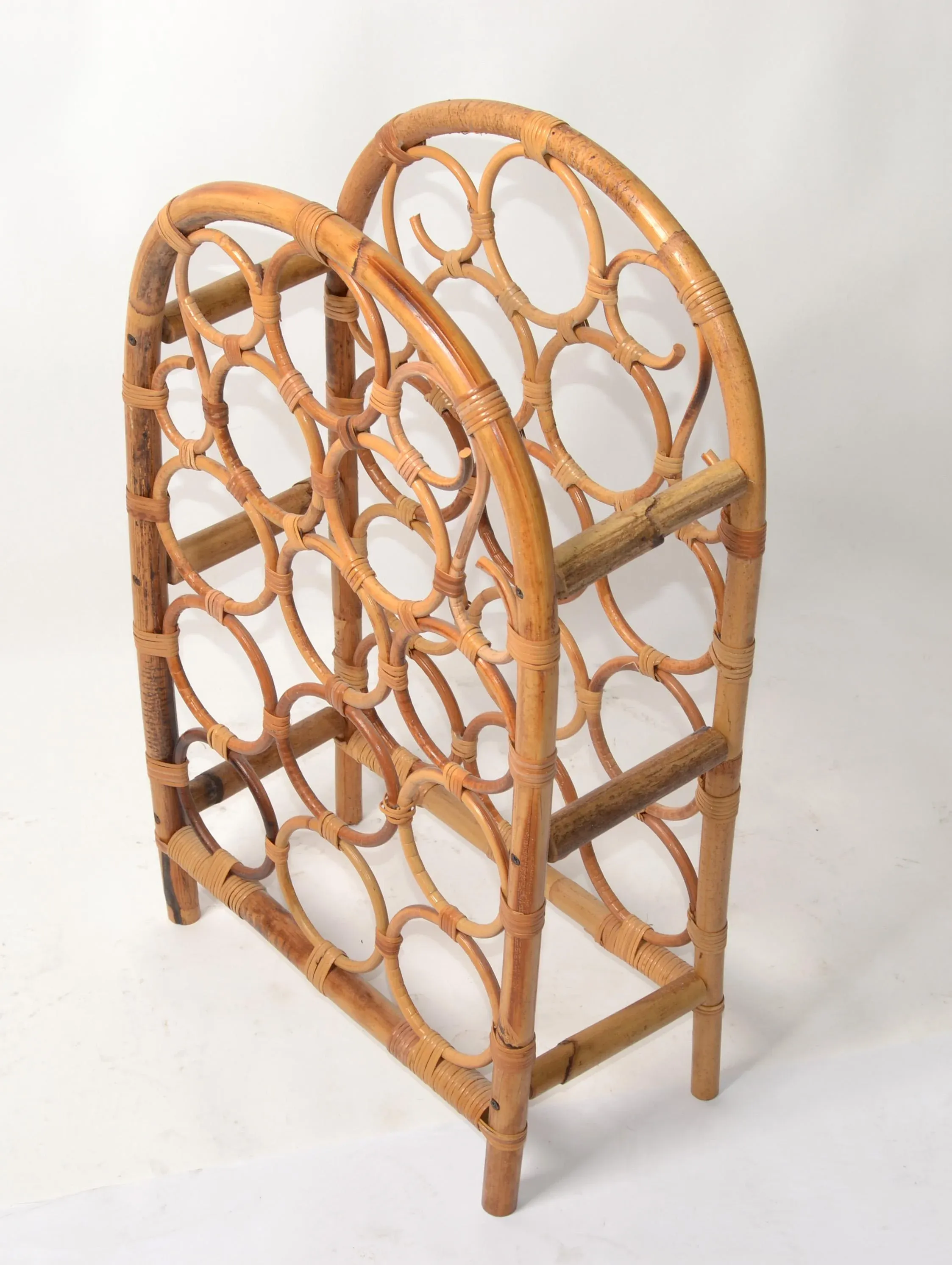 Cane wine rack sale