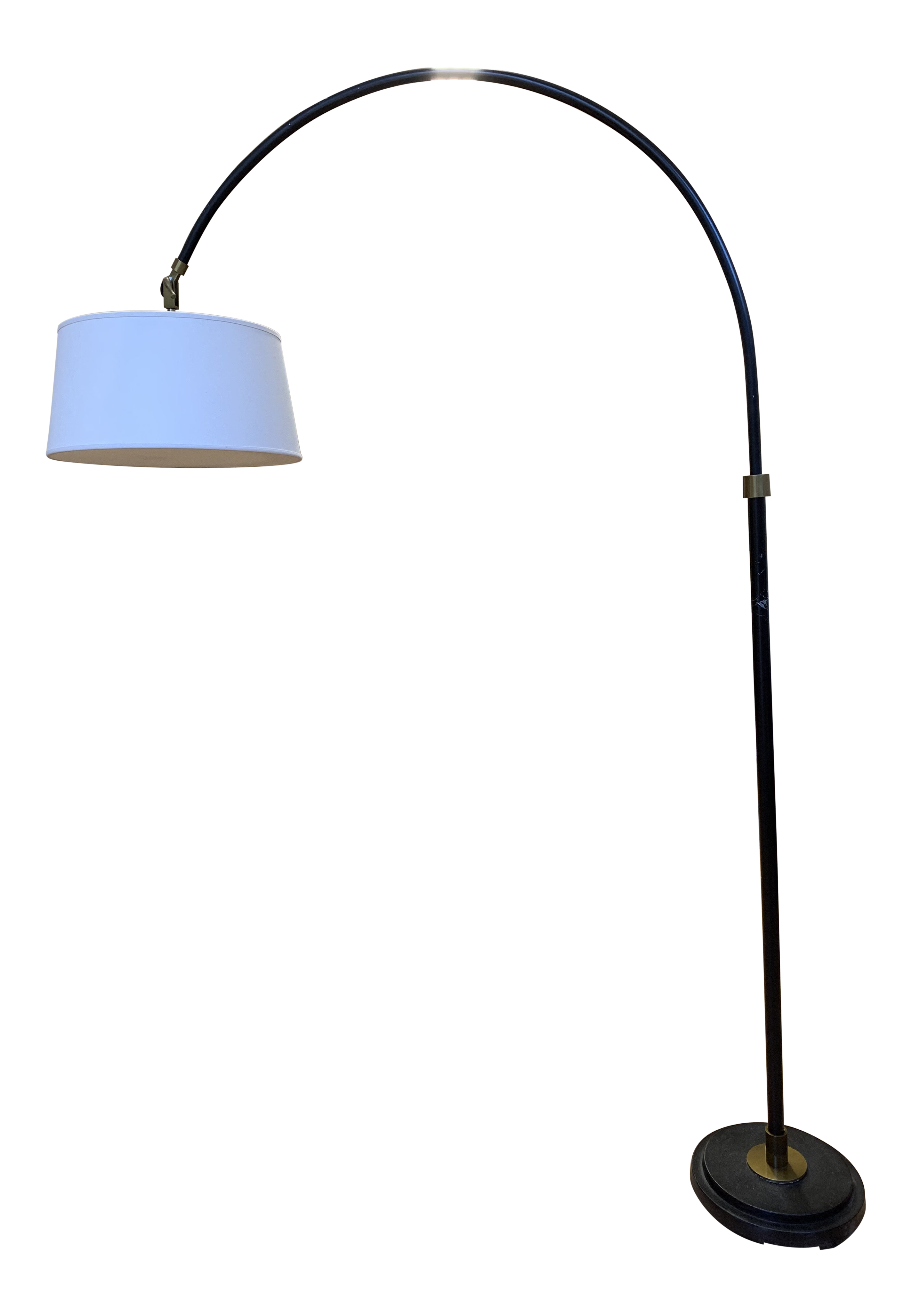Pottery Barn Winslow Arc Floor Lamp With Shade Chairish