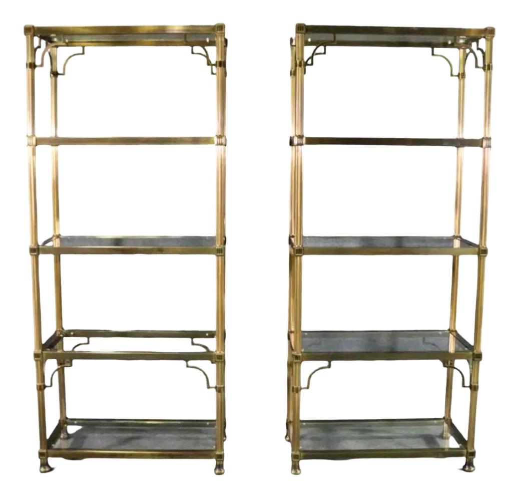 Vintage Glass Shelving | Chairish
