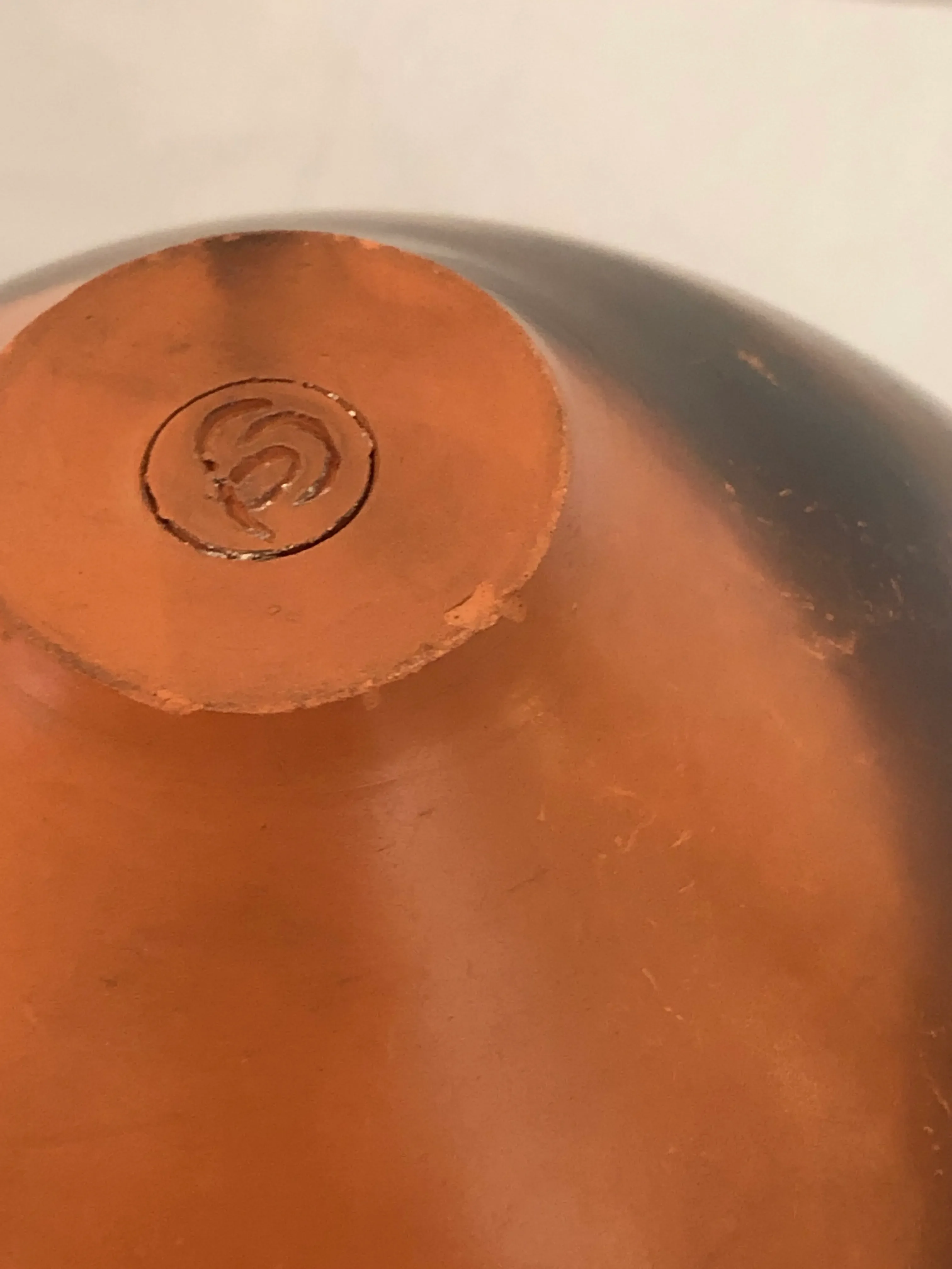 Late 20th Century Artist Signed Pottery Vase