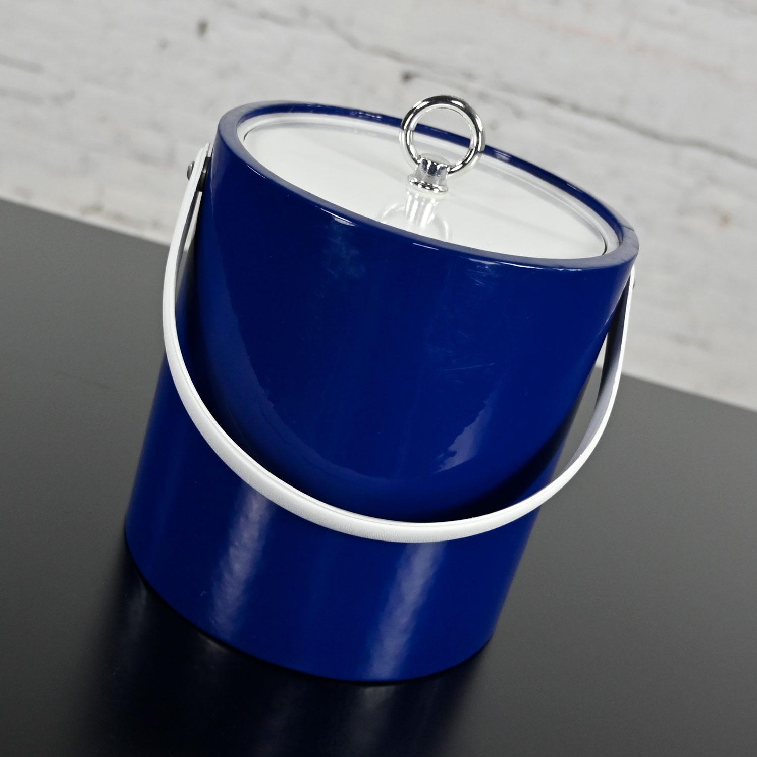 morgan vintage ice bucket ヴィンテージ アイスペール Vintage Mid-Century Modern Blue Ice Bucket by Morgan