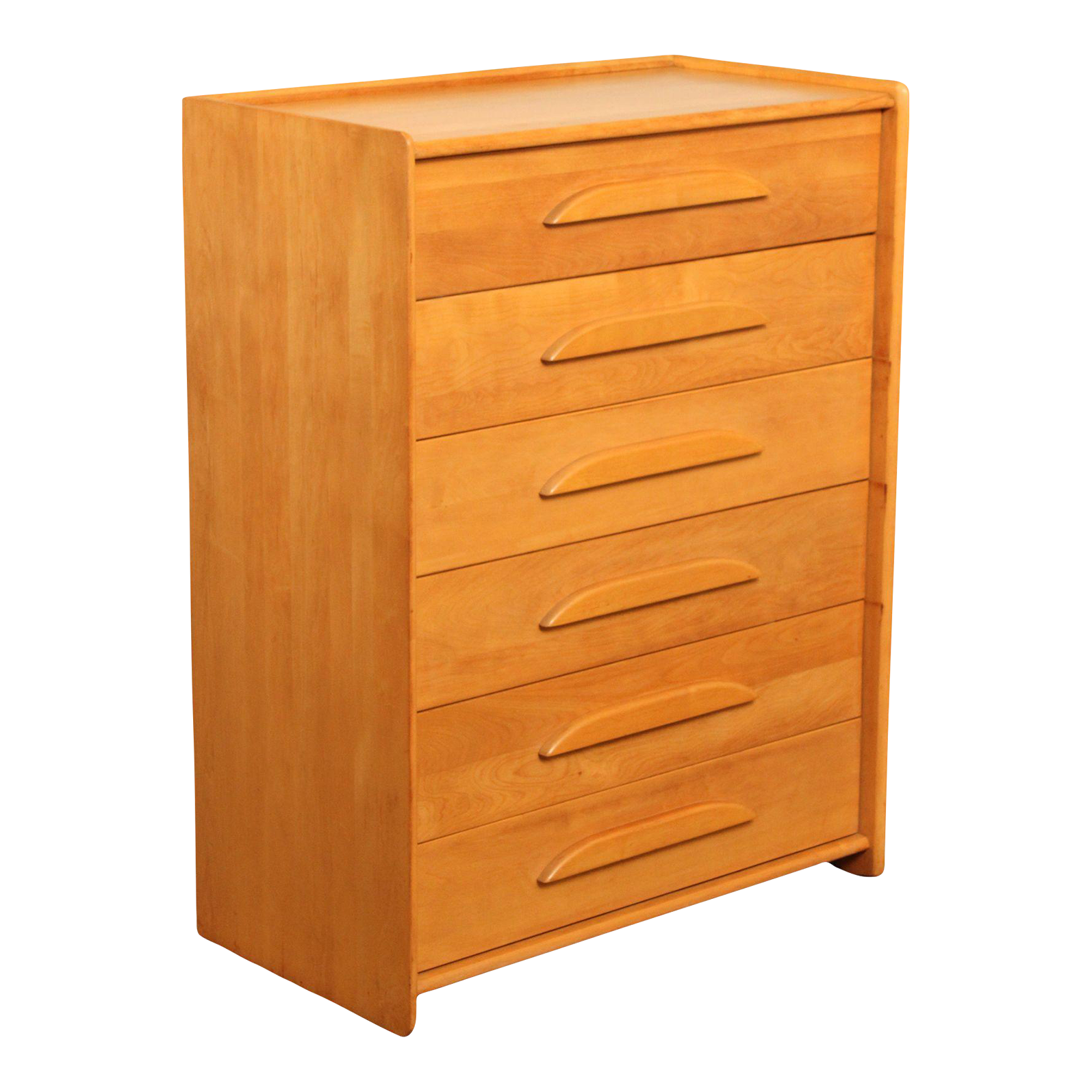 Templeton MidCentury Modern Maple Tall Chest of Drawers Chairish