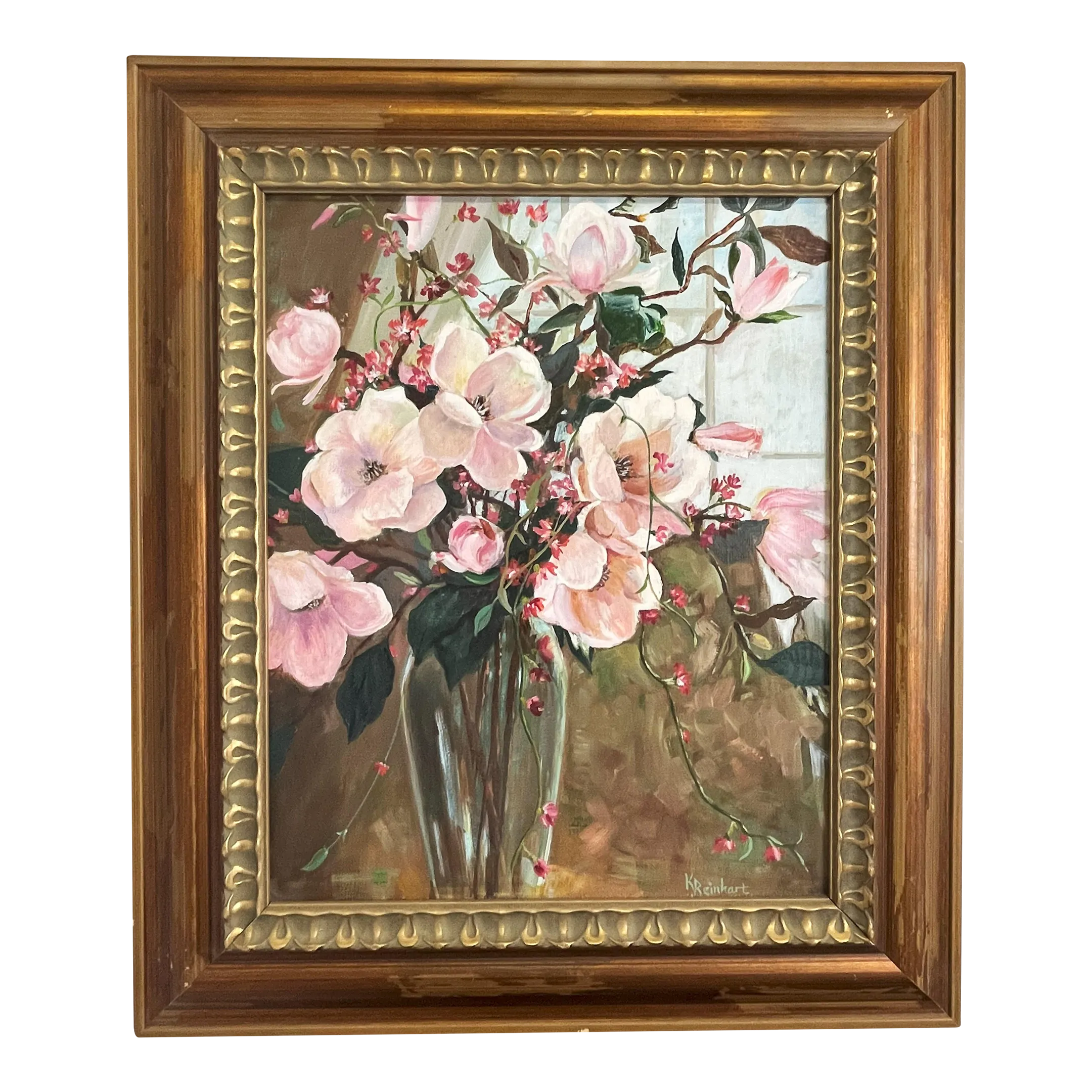 絵画 Oil painting of beautiful flowers. Amazon.com: Oil Painting Handmade $50-$2000 by College