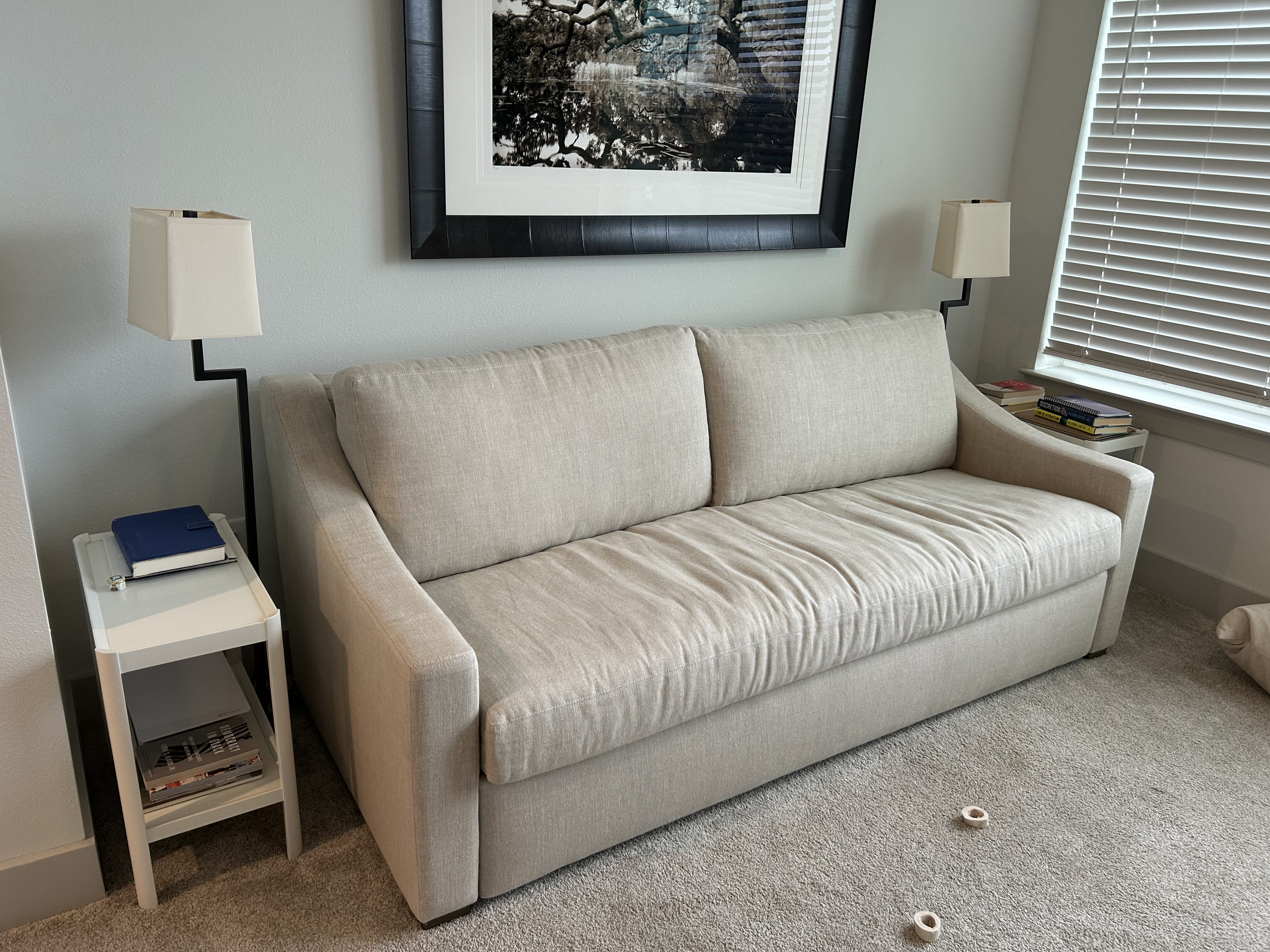 Restoration Hardware Belgian Slope Arm Premium Queen Sleeper