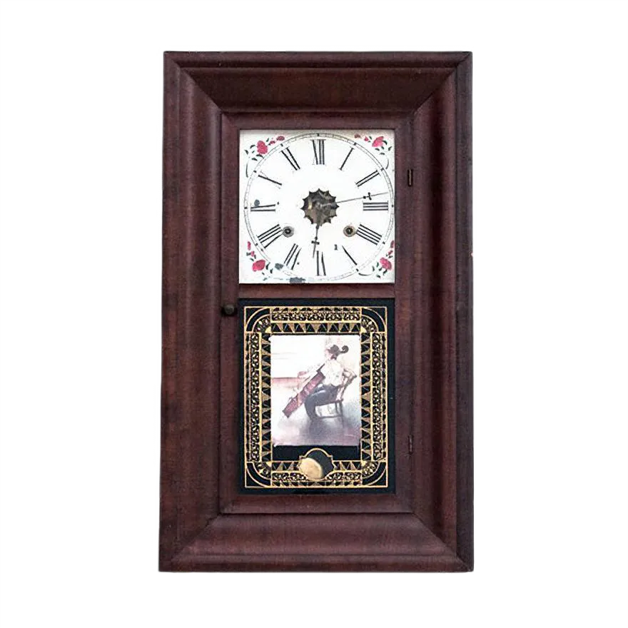 Waterbury Wall Clock, USA, Mid 19th Century | Chairish